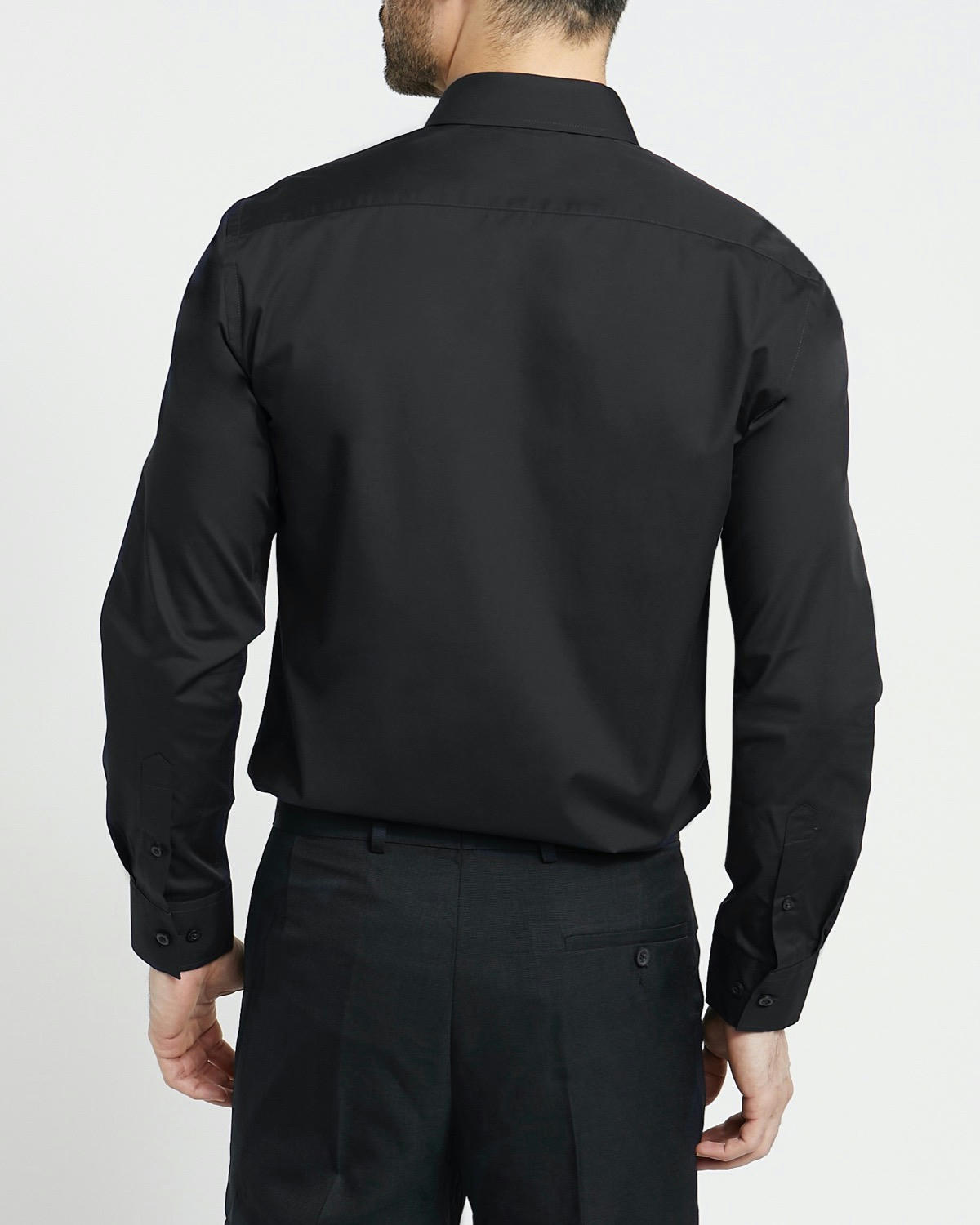 Slim Fit Long-Sleeved Cotton Rich Shirt