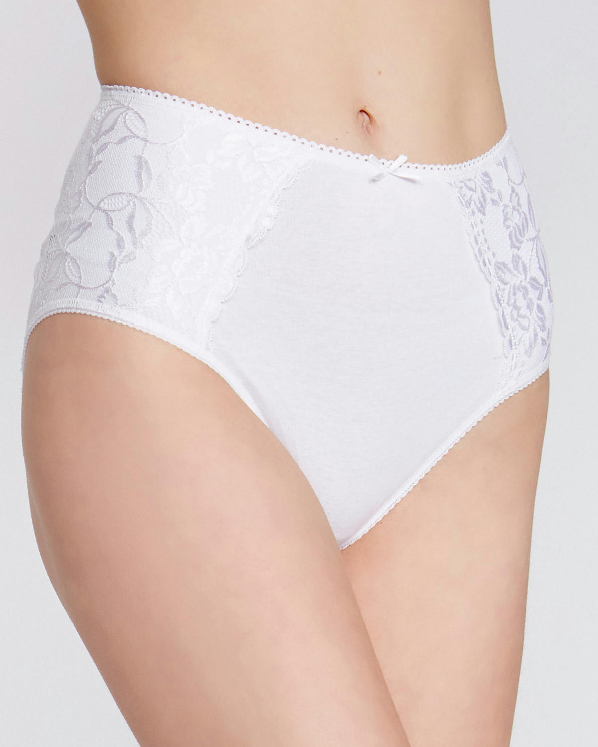 Cotton Side Lace Full Brief