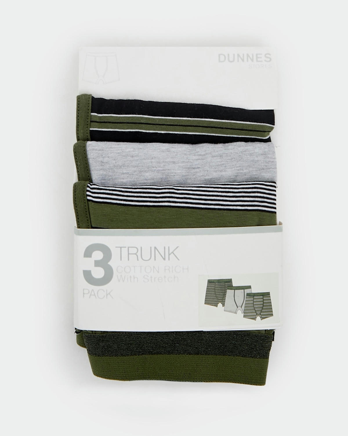 Boys Jersey Trunks - Pack Of 3 - (2-14 years)