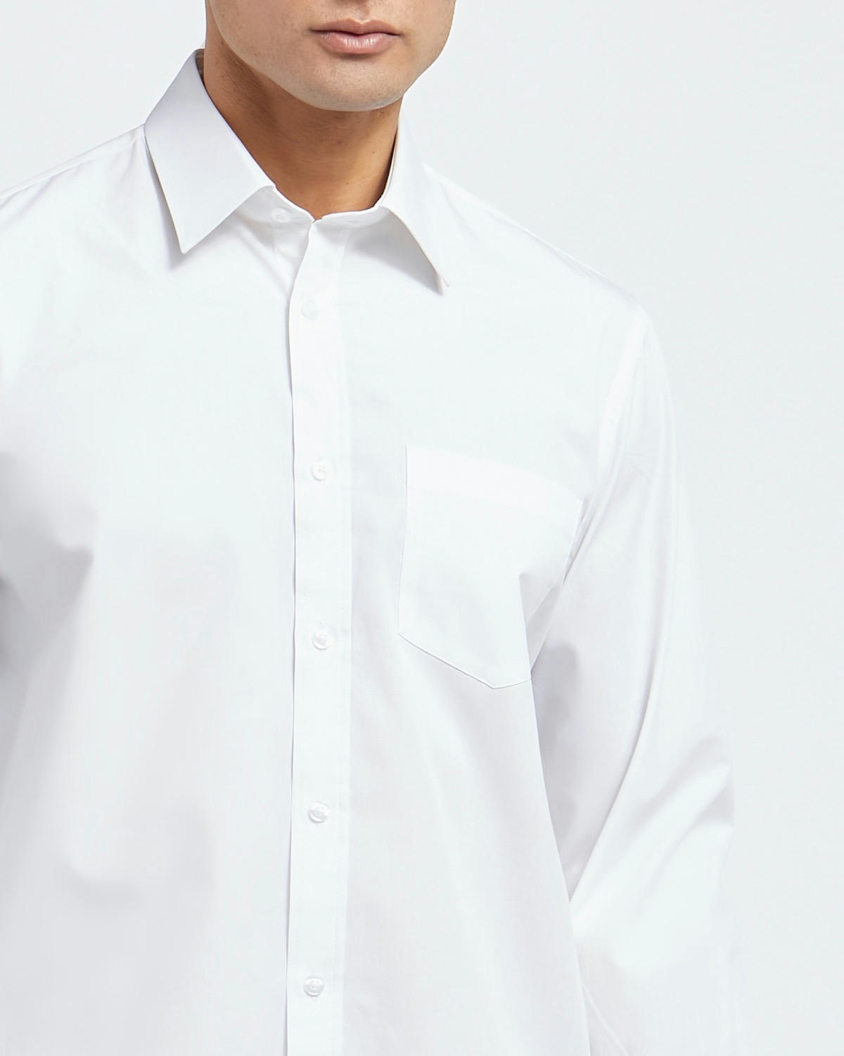 Regular Fit Long-Sleeved Cotton Rich Shirt