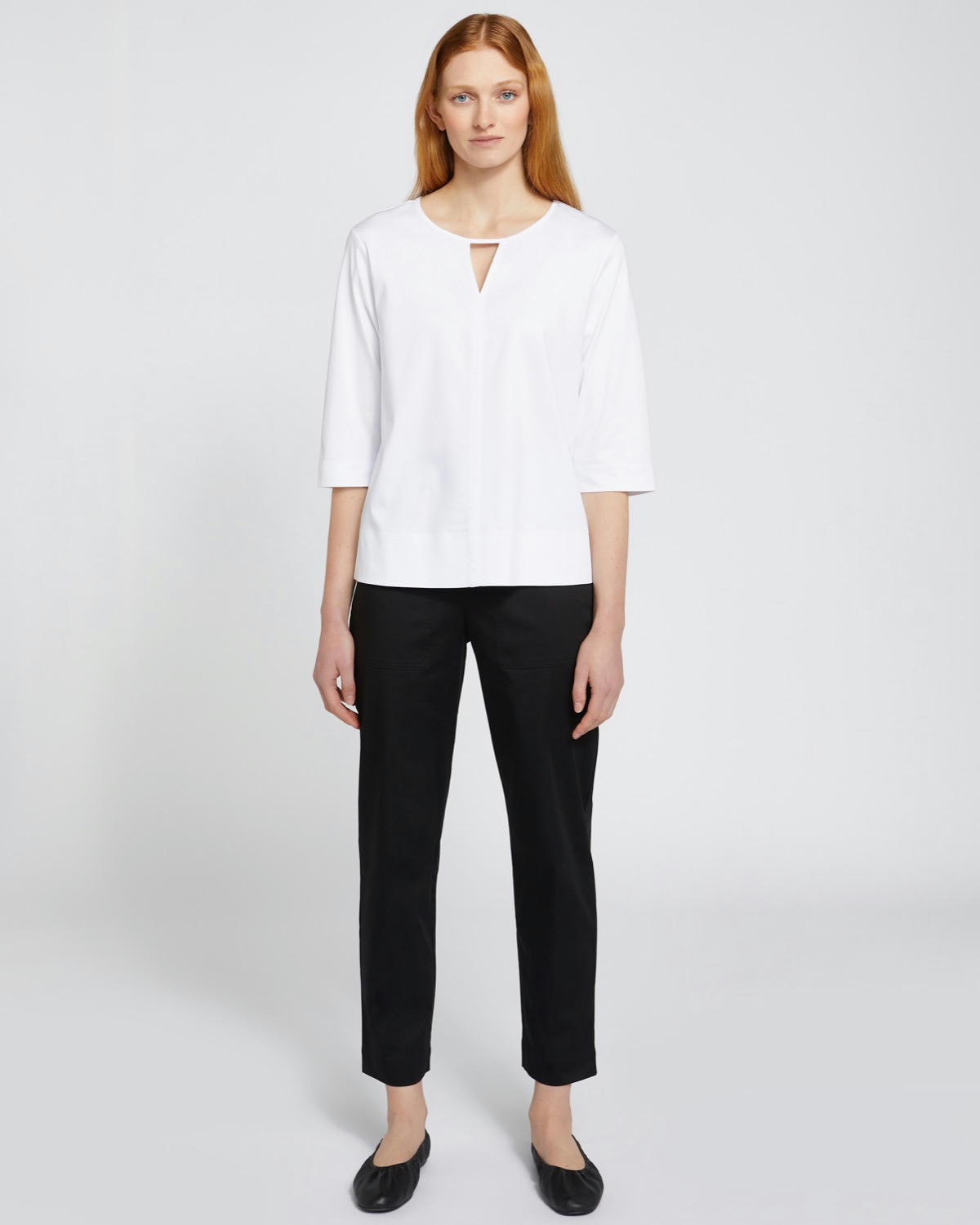 Carolyn Donnelly The Edit Cut Out Front Seam Top