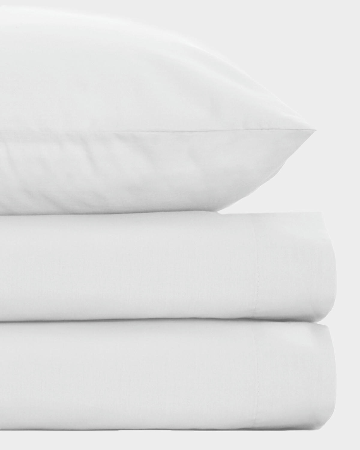 Percale Fitted Sheet 180 Thread Count - Single