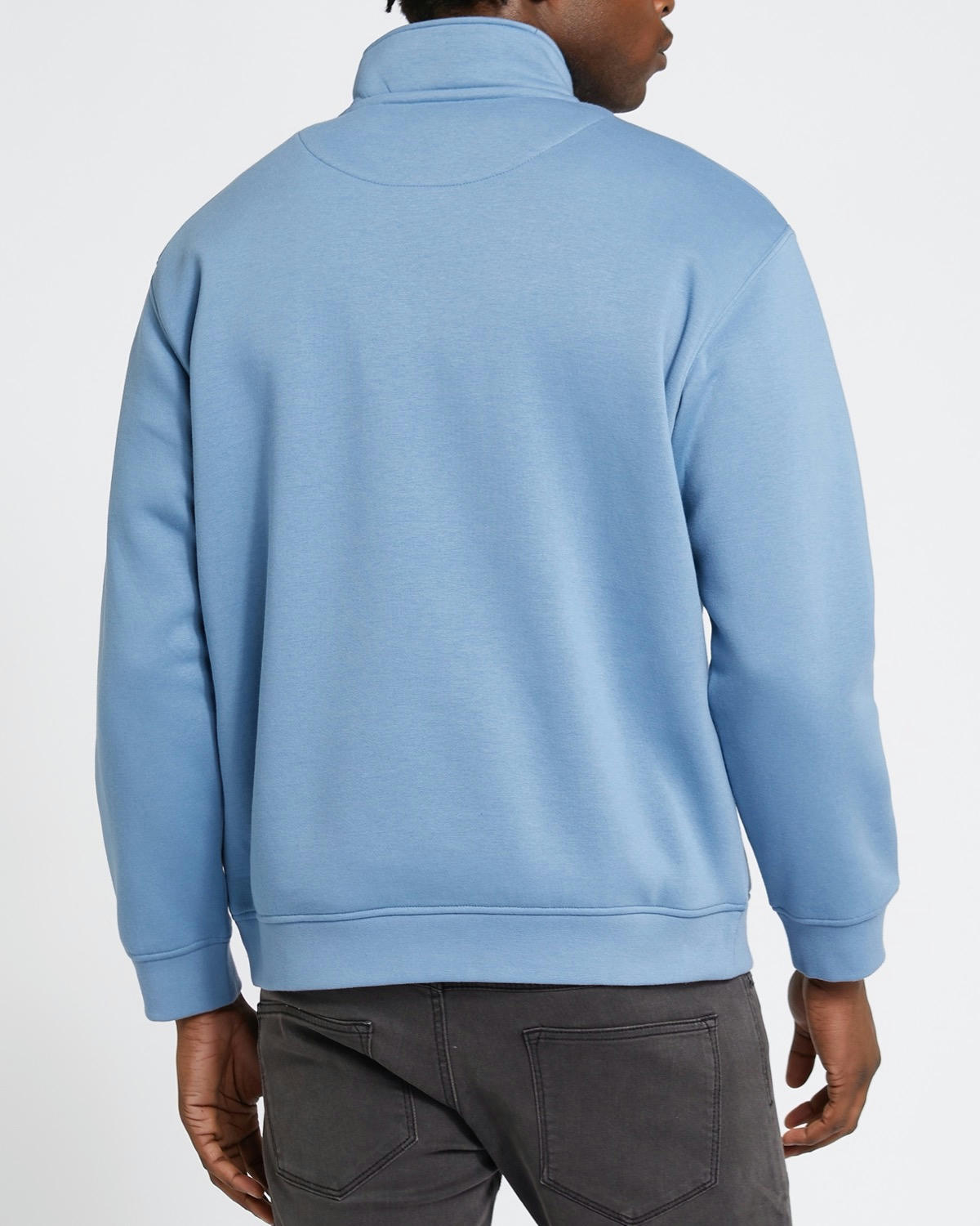 Relaxed Fit Half Zip Sweatshirt