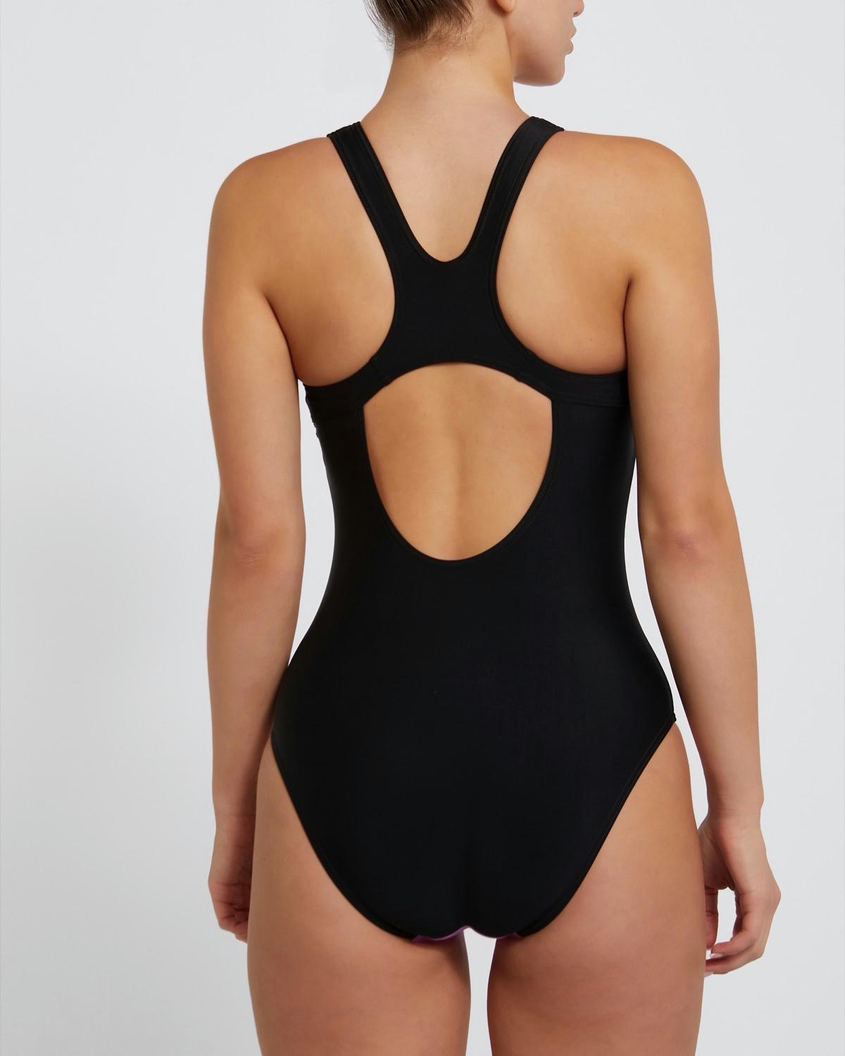 Ombre High Neck Sports Swimsuit