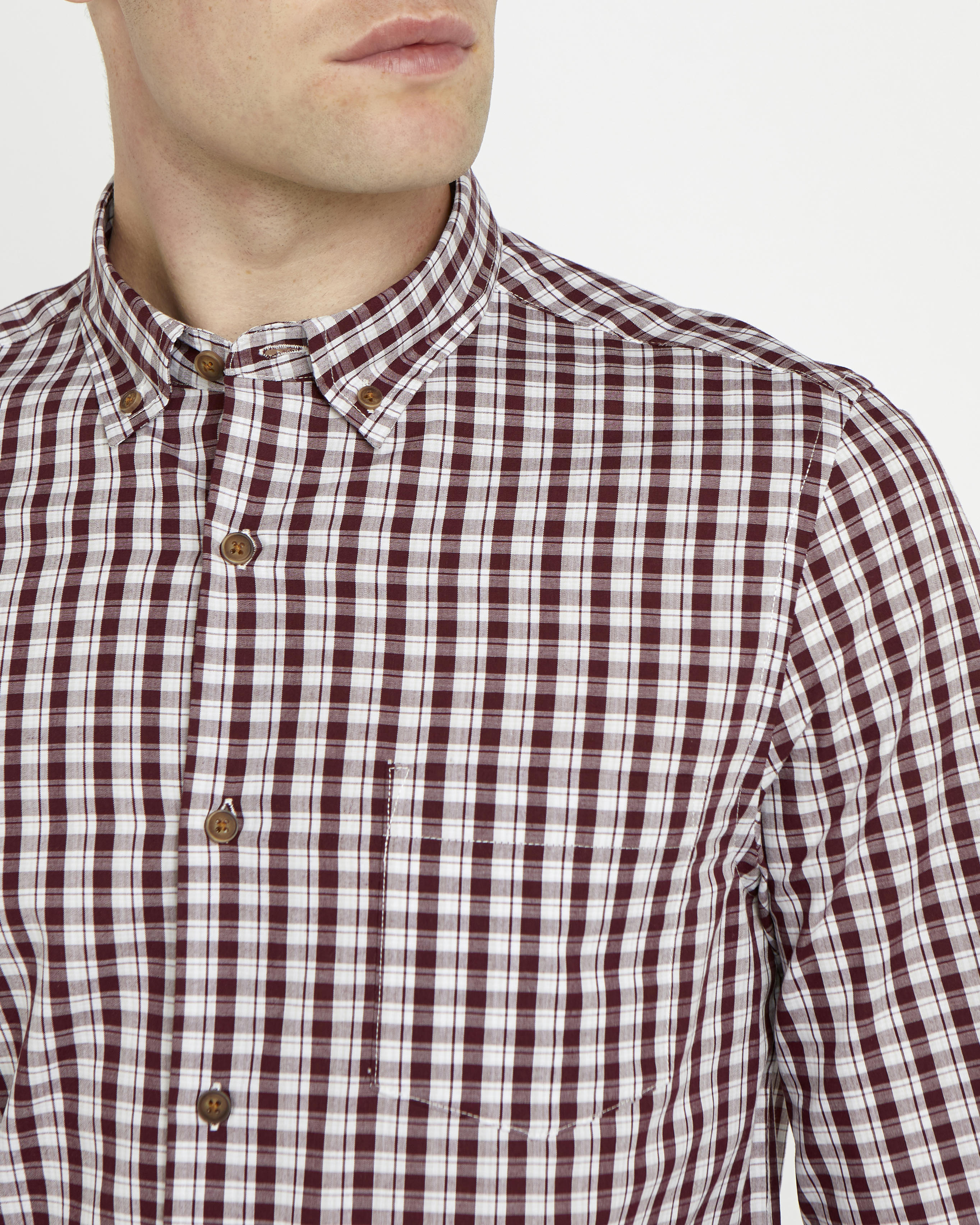 Long-Sleeved Slim Fit Shirt