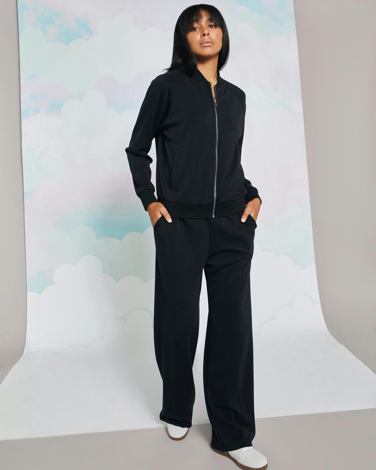 Helen Steele Black Soft Touch Zip Through Jacket