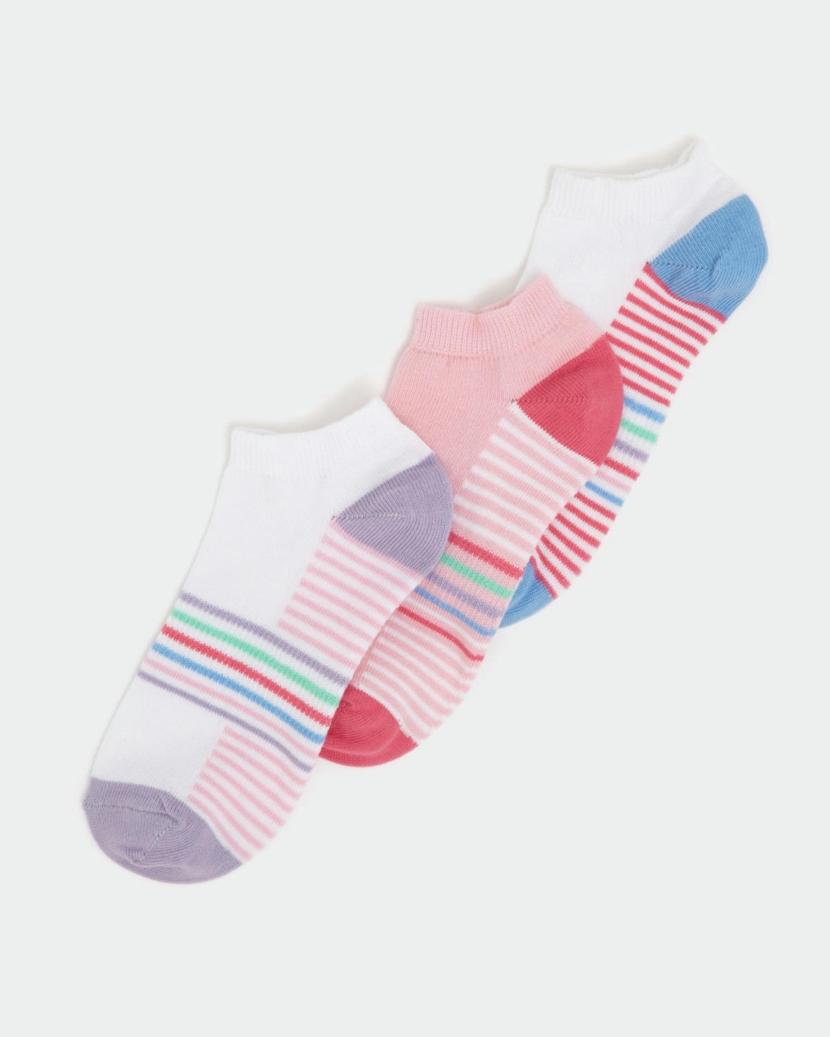 Cotton Rich Sports Trainer Socks - Pack Of 3
