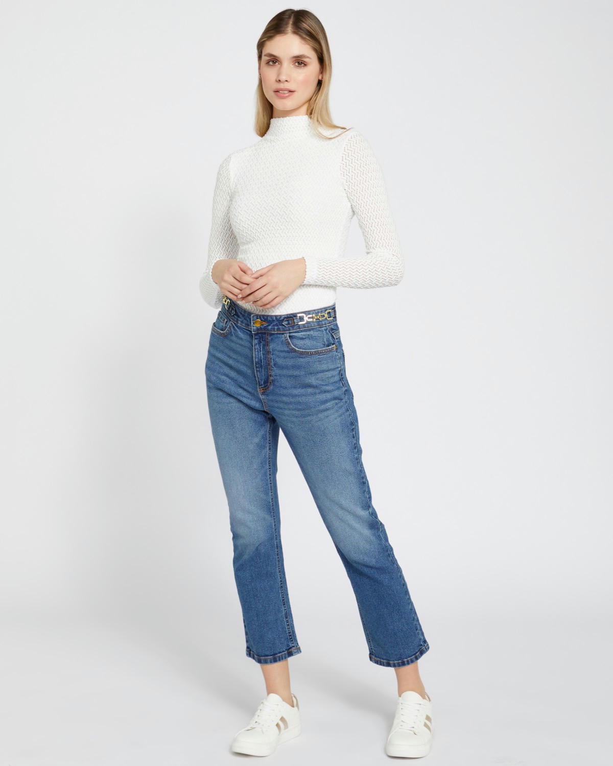 Savida Hazel Chain Ankle Grazer Jeans