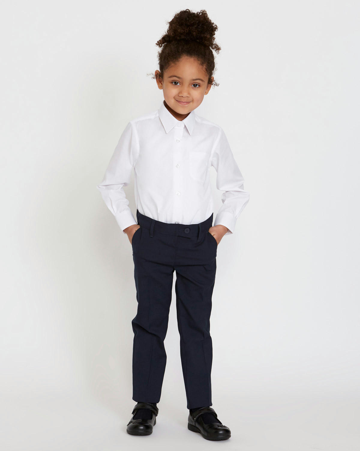 Non-Iron Long-Sleeved Blouses - Pack Of 3