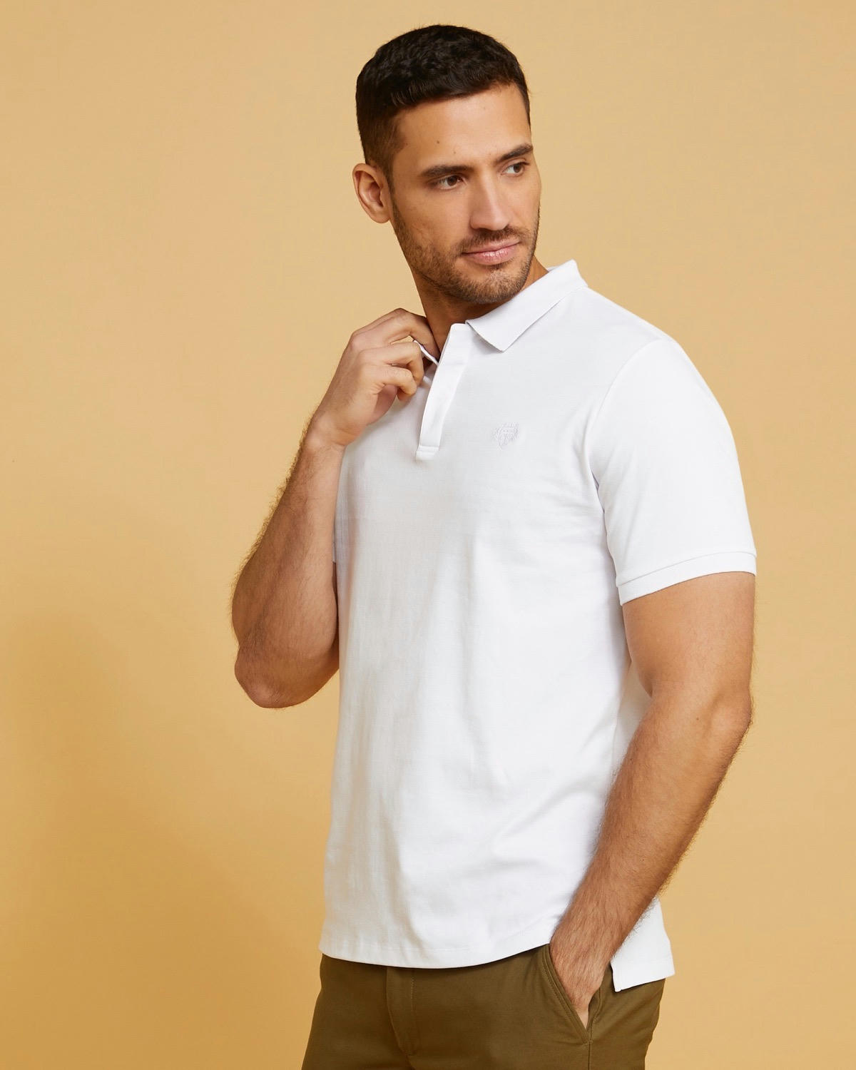 Paul Costelloe Living Mercerised Pima Cotton Polo Shirt