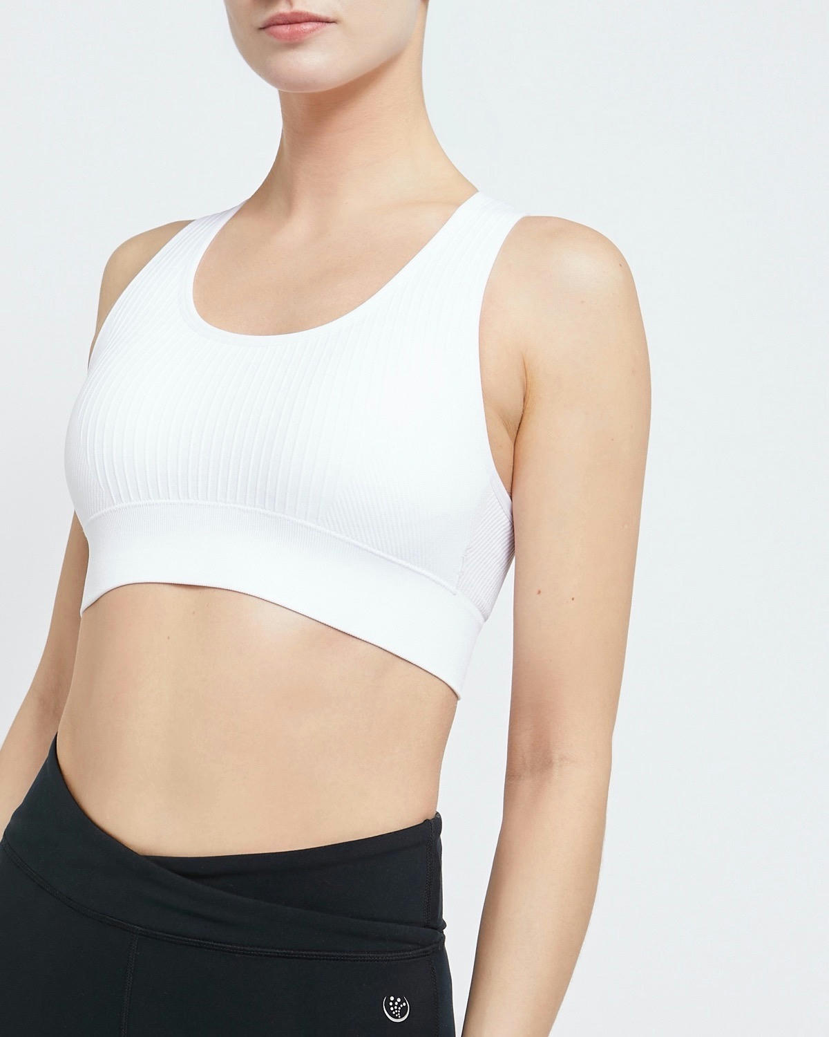 Seamless Ribbed Sports Bra Top
