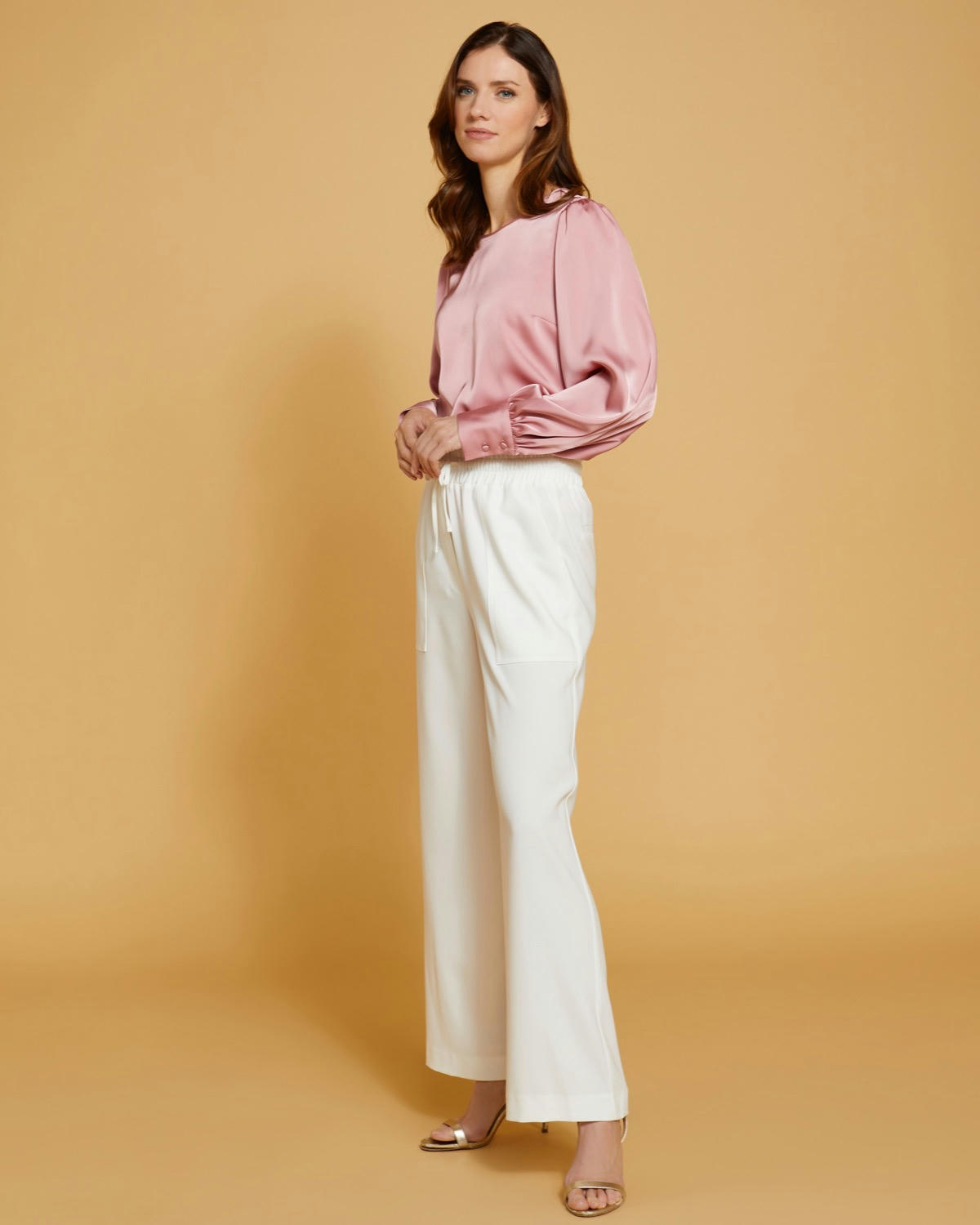 Paul Costelloe Living Studio Pink Sophia Long-Sleeved Top