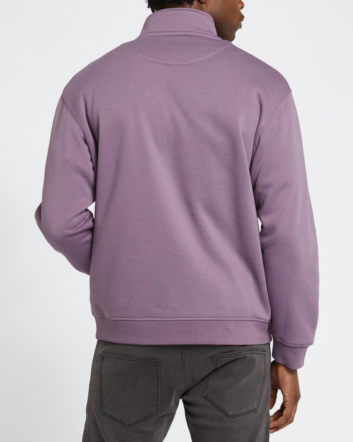Relaxed Fit Half Zip Sweatshirt