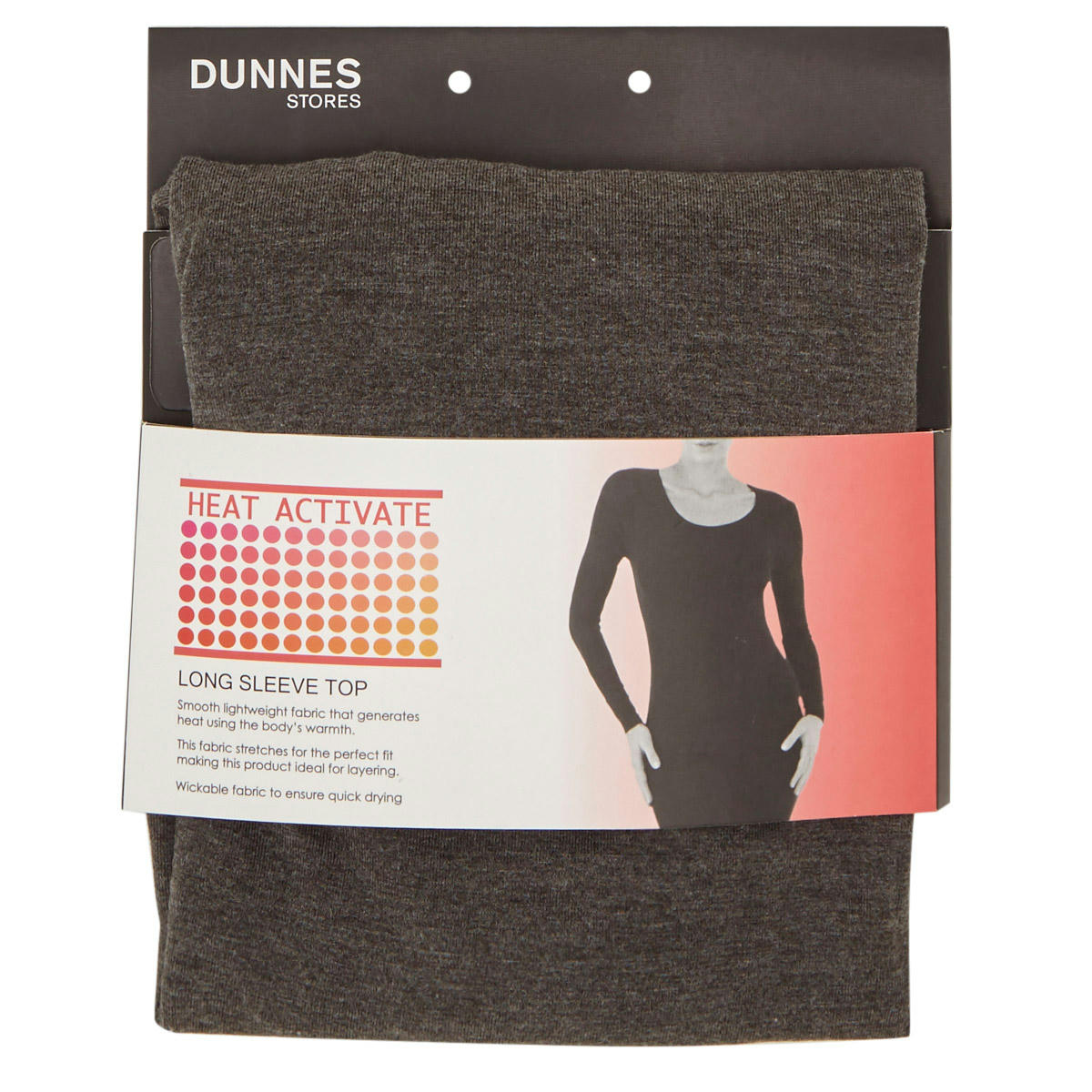 Thermal Heat Activate Long Sleeved Top