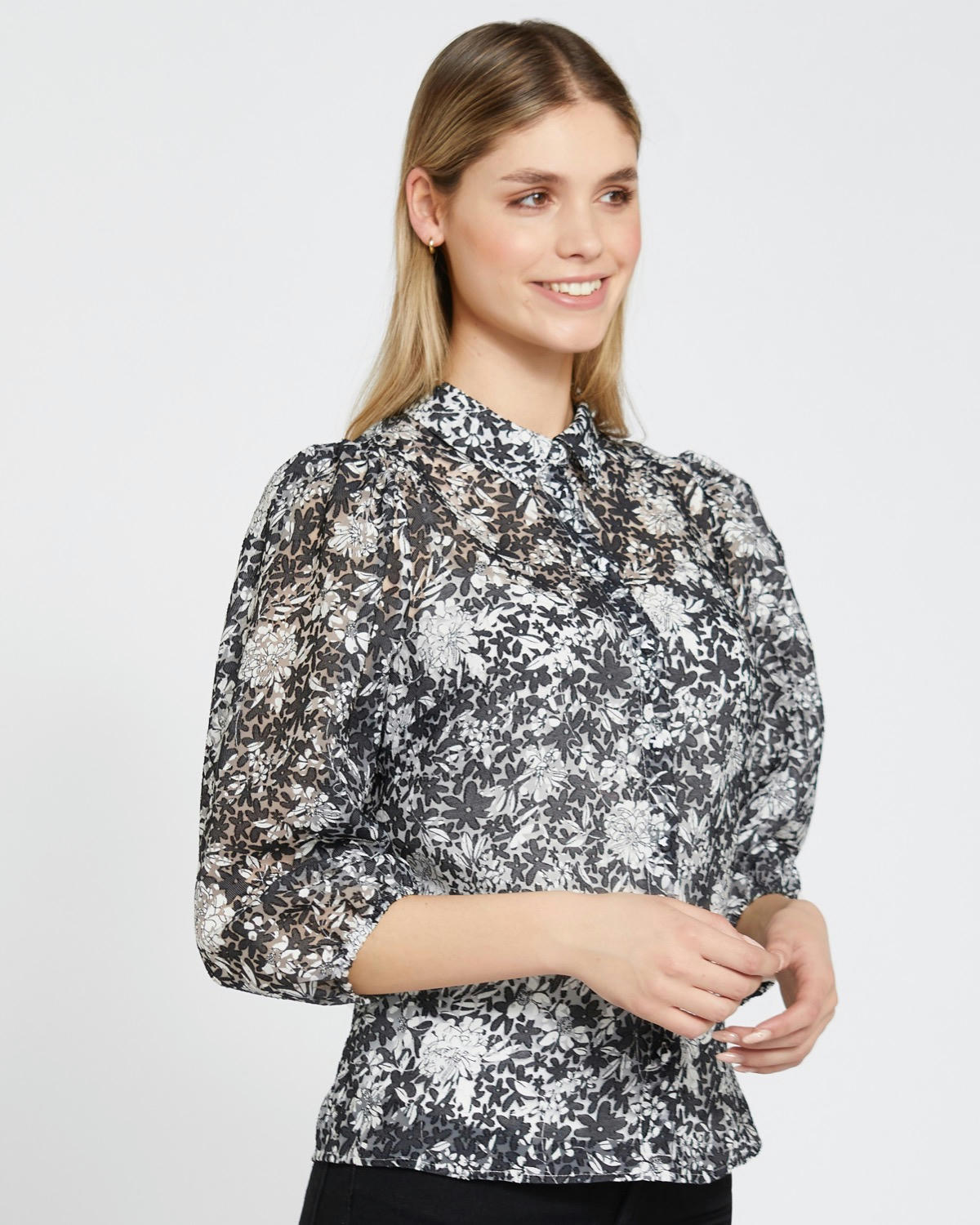 Savida Cara Mono Burnout Blouse