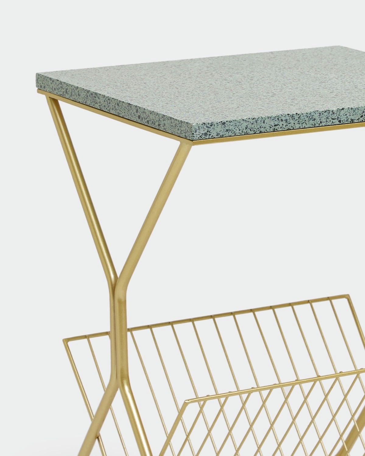 Carolyn Donnelly Eclectic Terrazzo Table Top With Rack