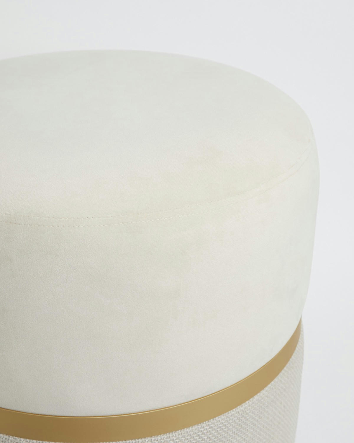 Francis Brennan the Collection Mink Kenmare Small Stool