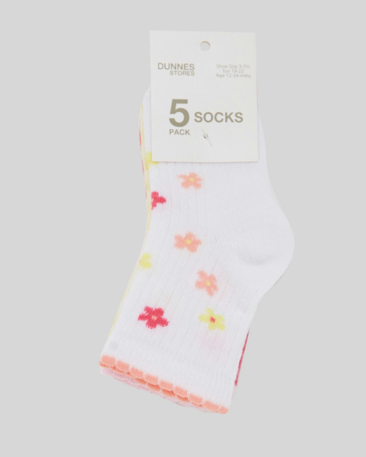 Baby Girls Design Socks - Pack Of 5