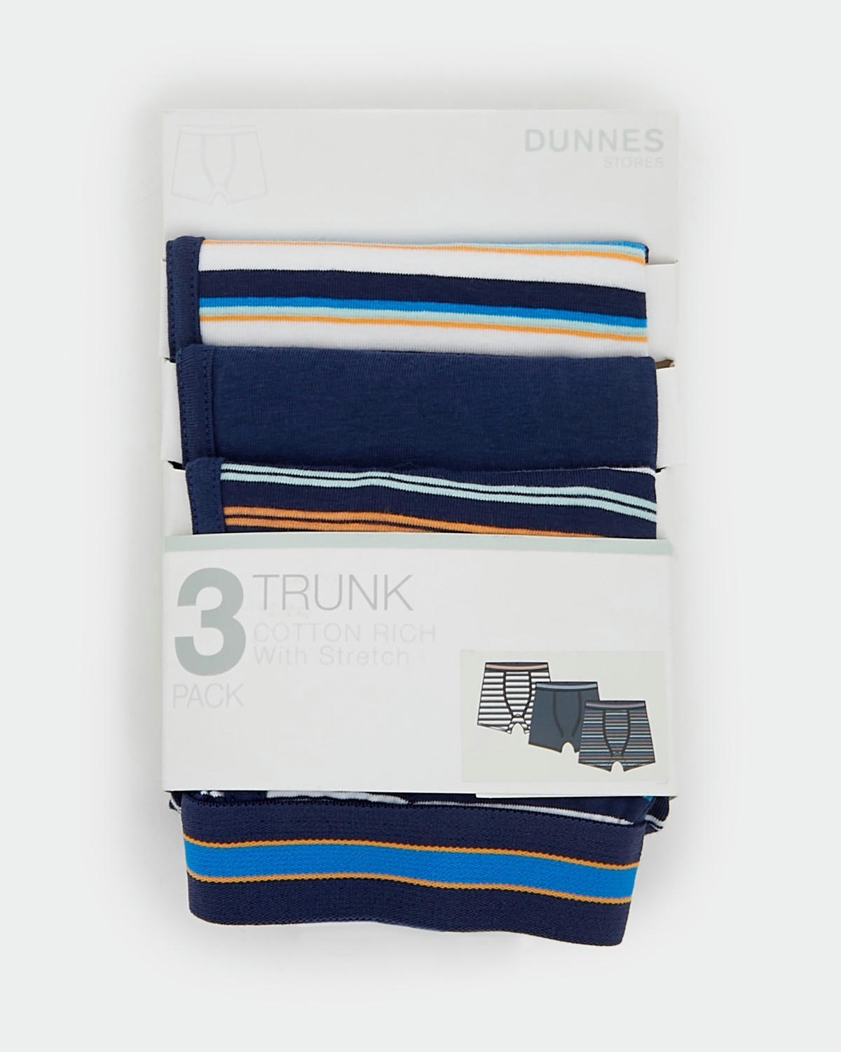 Boys Jersey Trunks - Pack Of 3 - (2-14 years)