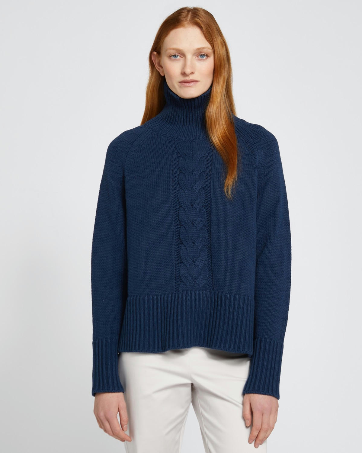 Carolyn Donnelly The Edit Cable Front Polo Neck Jumper