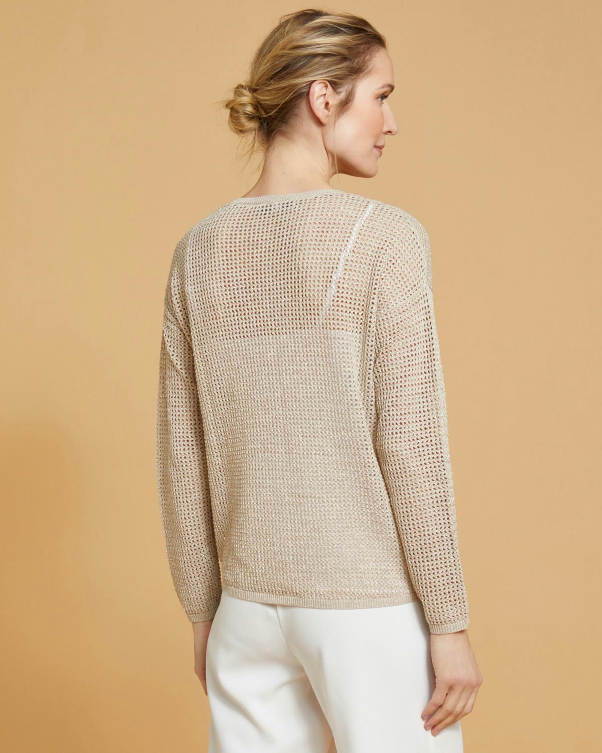 Paul Costelloe Living Studio Stone Lurex Jumper