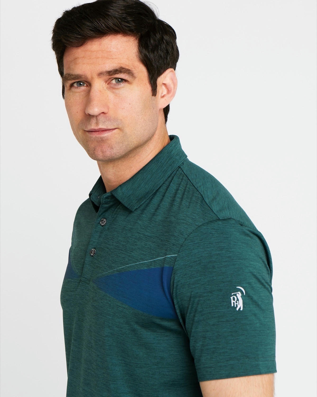 Pádraig Harrington Golf Chest Print Polo Shirt