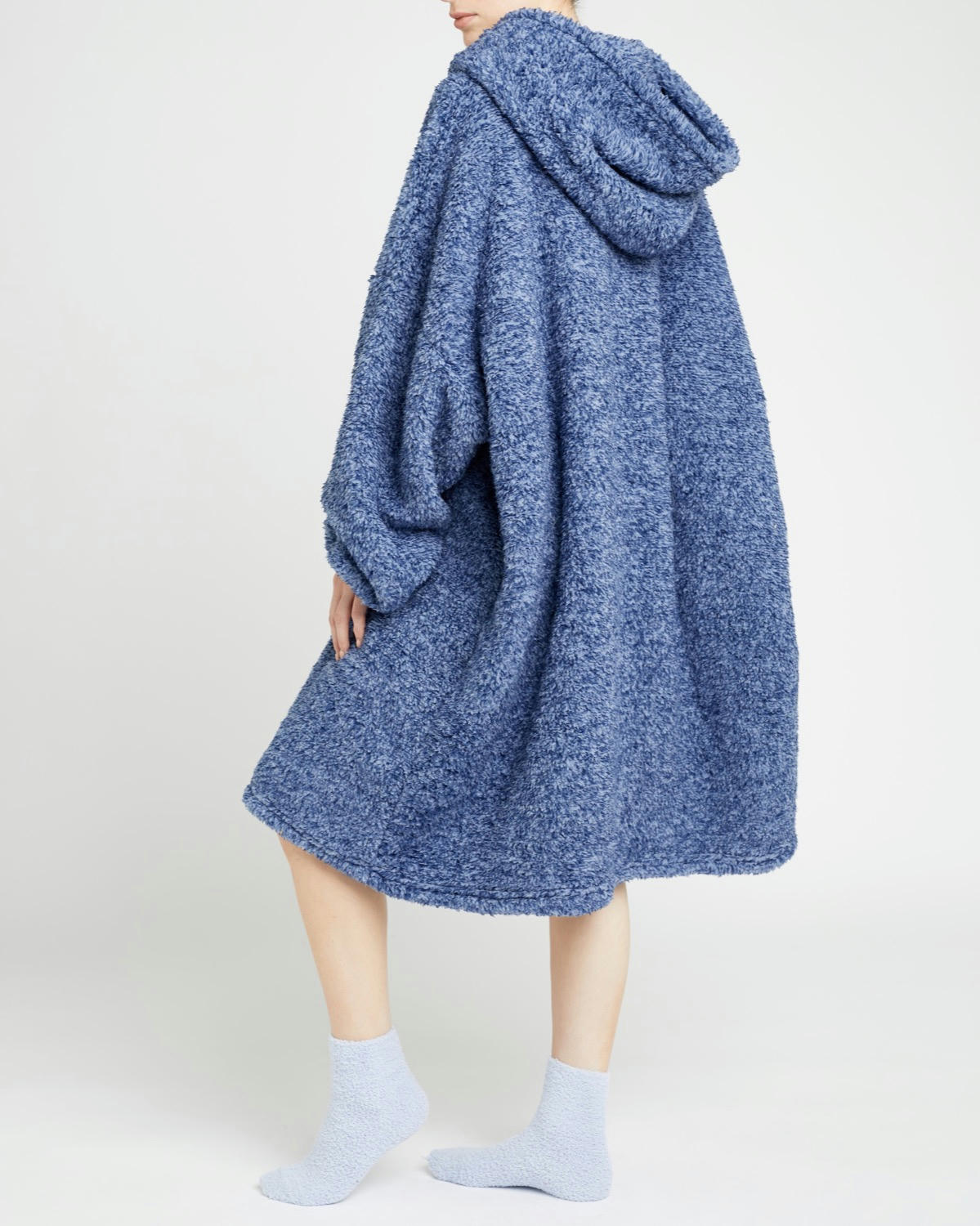 Denim Marl Hooded Blanket