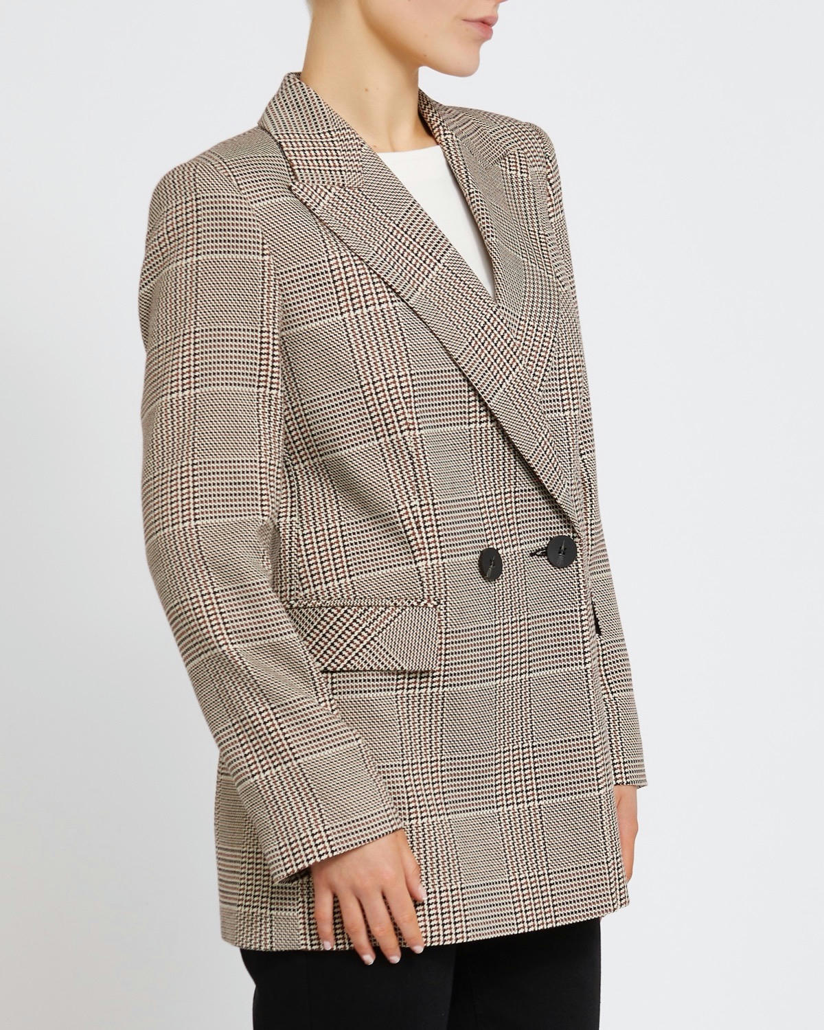 Check Single Breasted Blazer