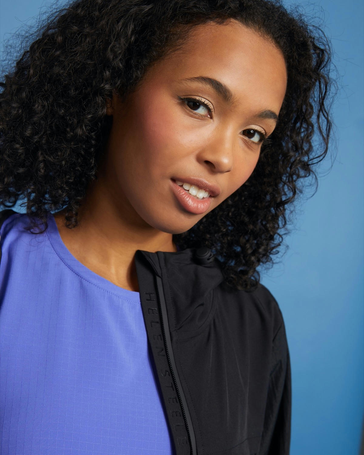 Helen Steele Zip-Through Dipped Hem Jacket