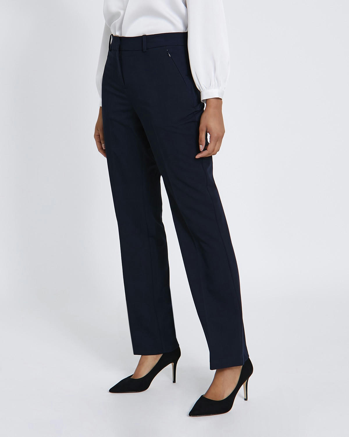 Zip Bootcut Trousers