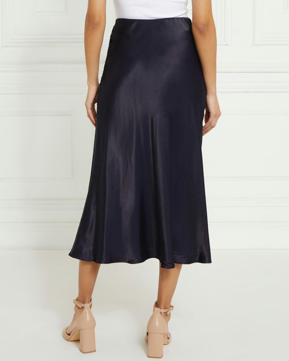 Gallery Satin Slip Skirt