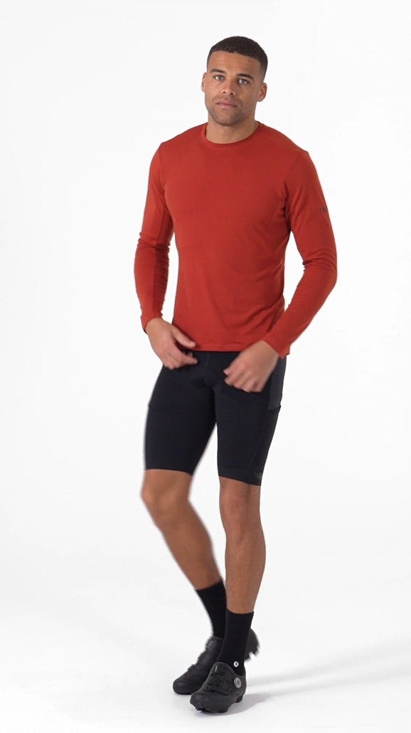Men's Cindercrino Biking Zip Tee