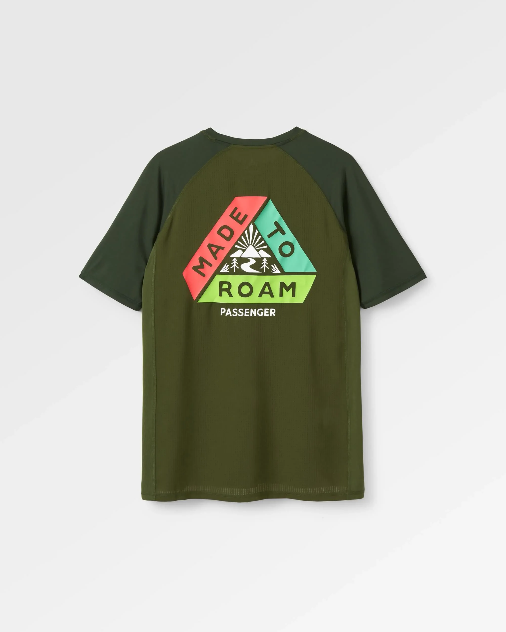 Dawn To Dusk Recycled Active T-shirt - Khaki