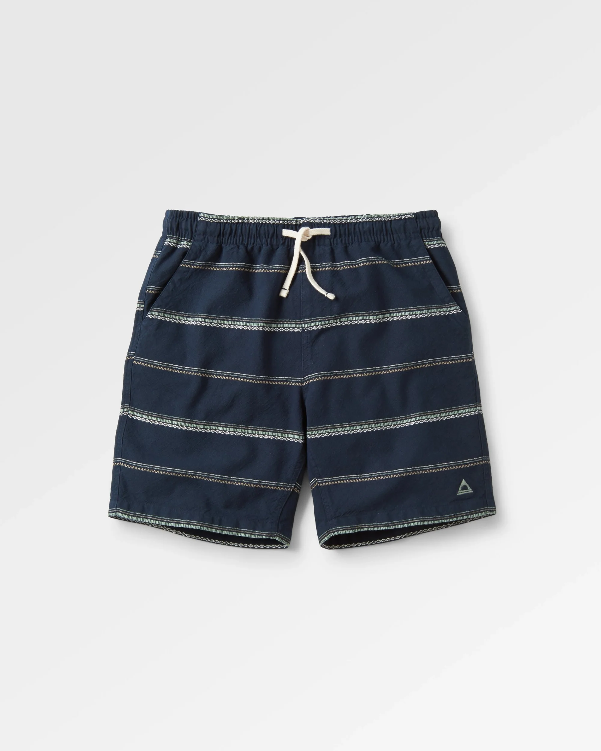Drifter Organic Cotton Jacquard Short - Deep Navy Jacquard Stripe