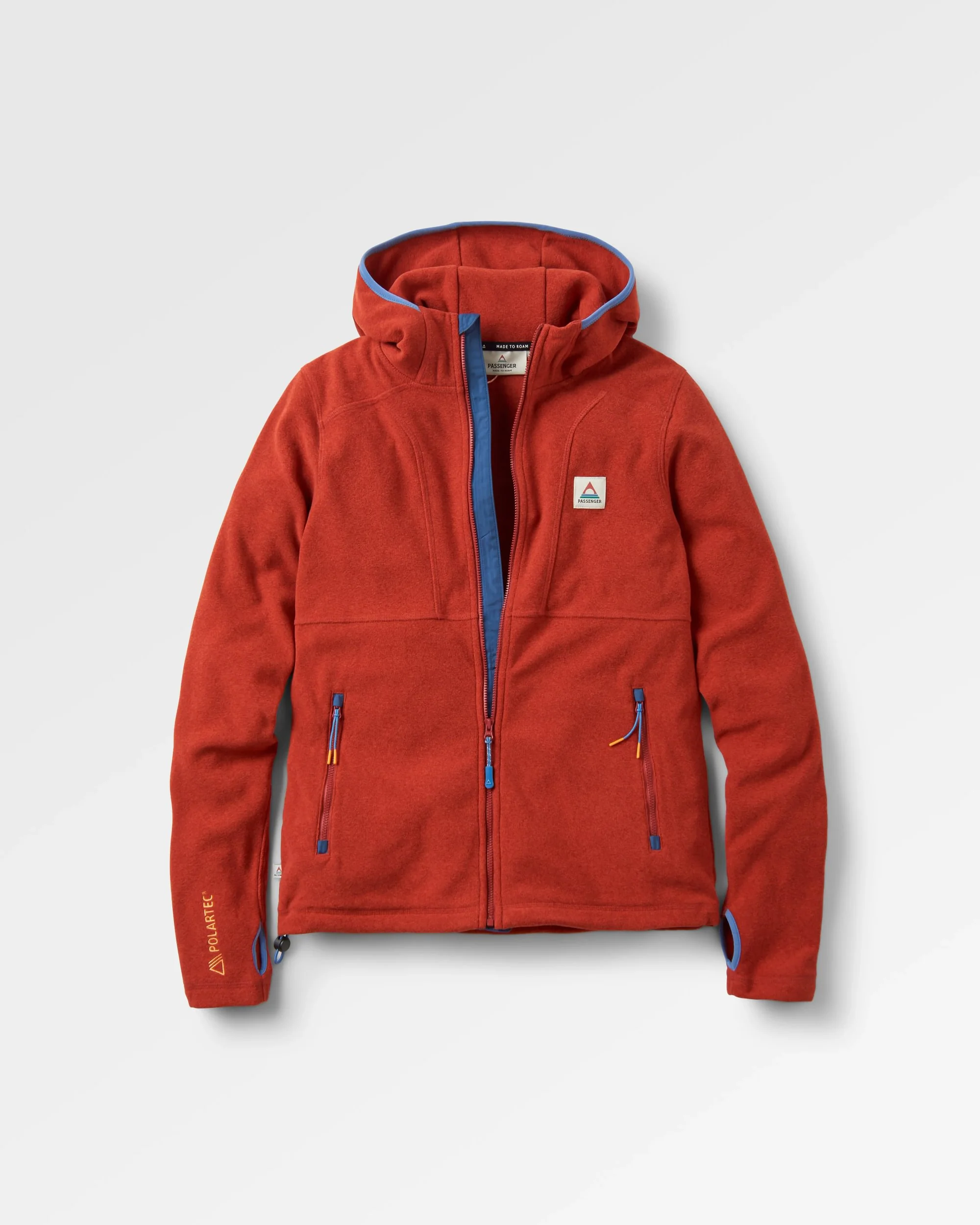 Women's Crest Polartec Fleece Hoodie - Red Ochre