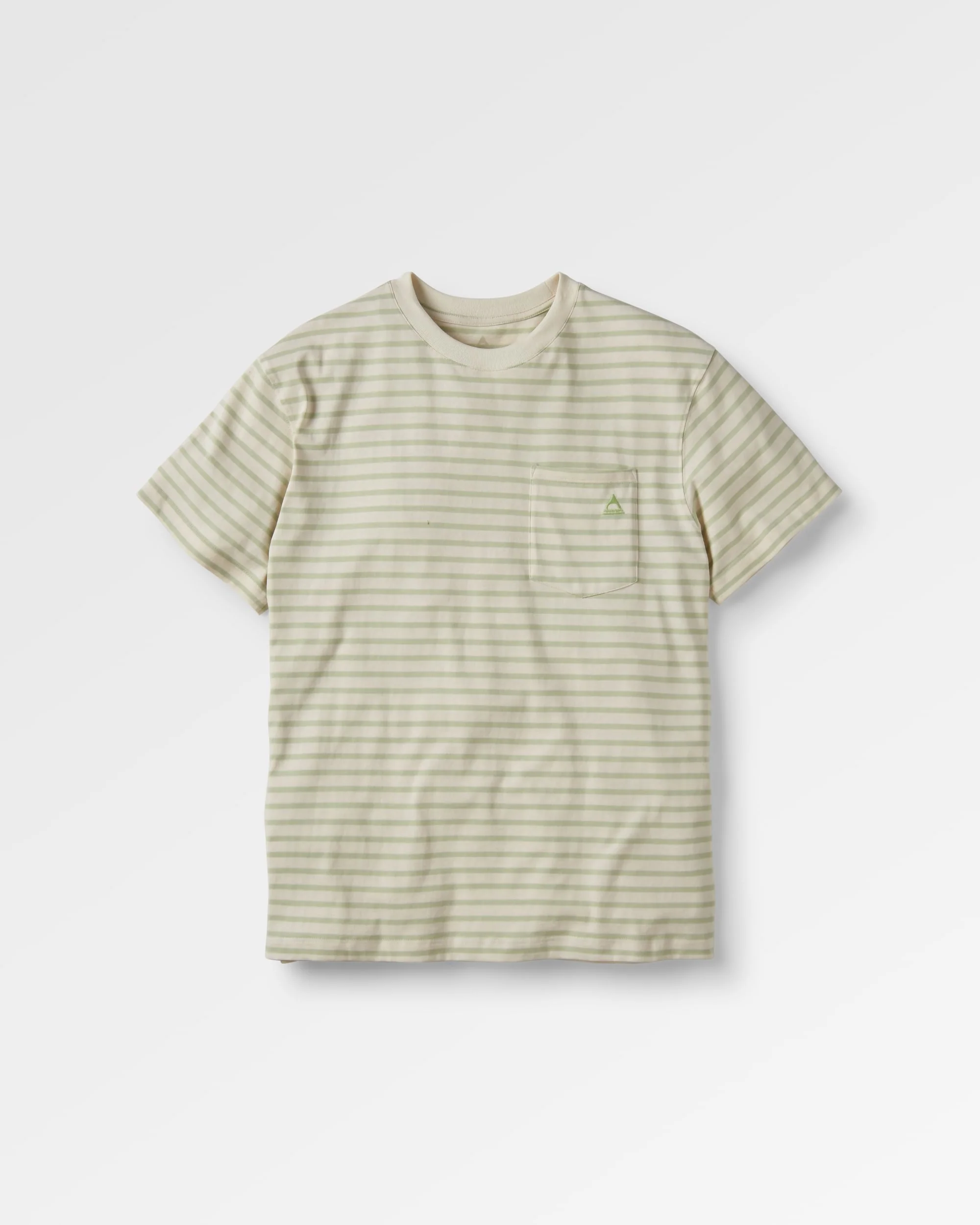 Zen Recycled Relaxed Fit T-Shirt - Apple Green Stripe