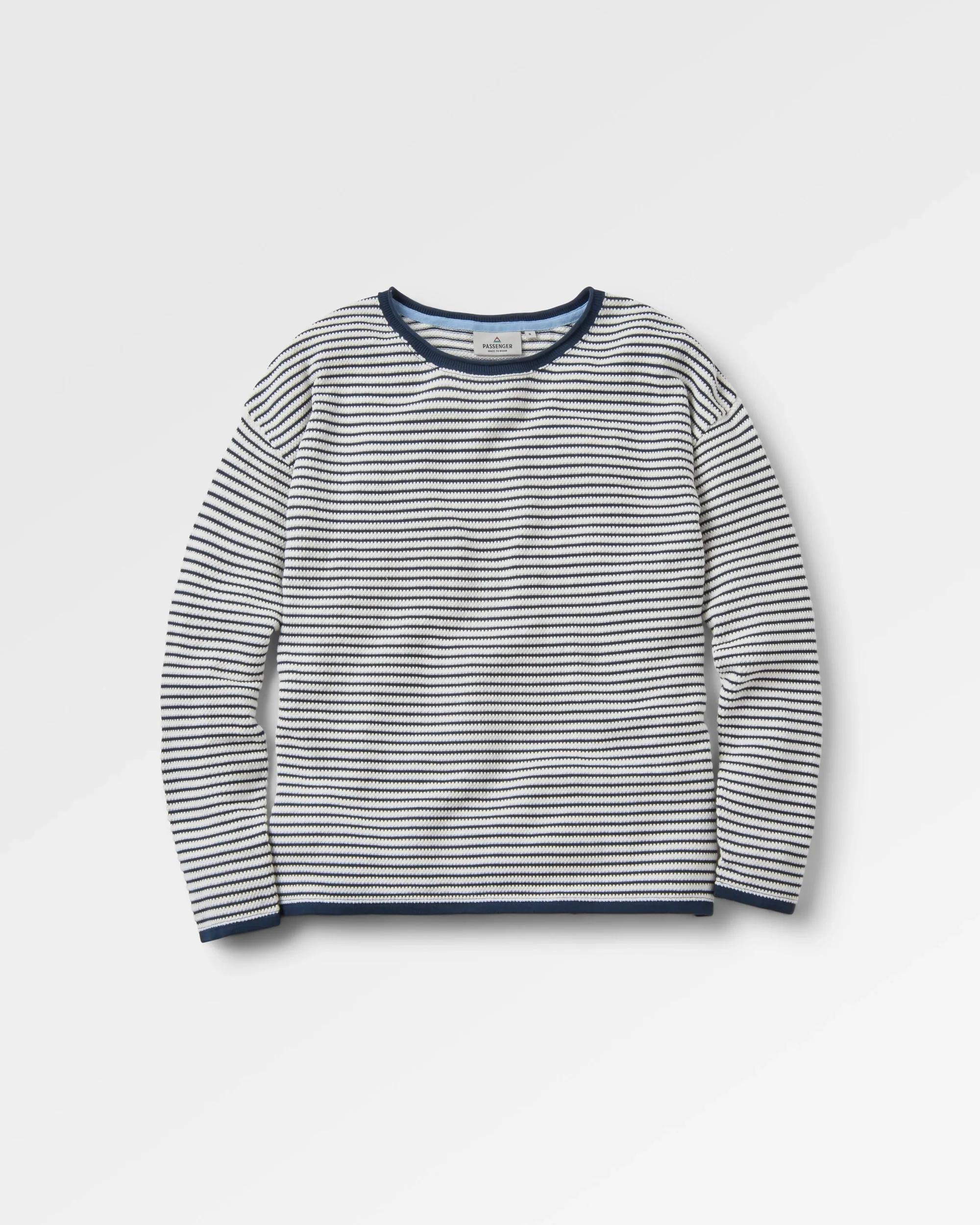 Muir Organic Knitted Jumper - Off White Stripe