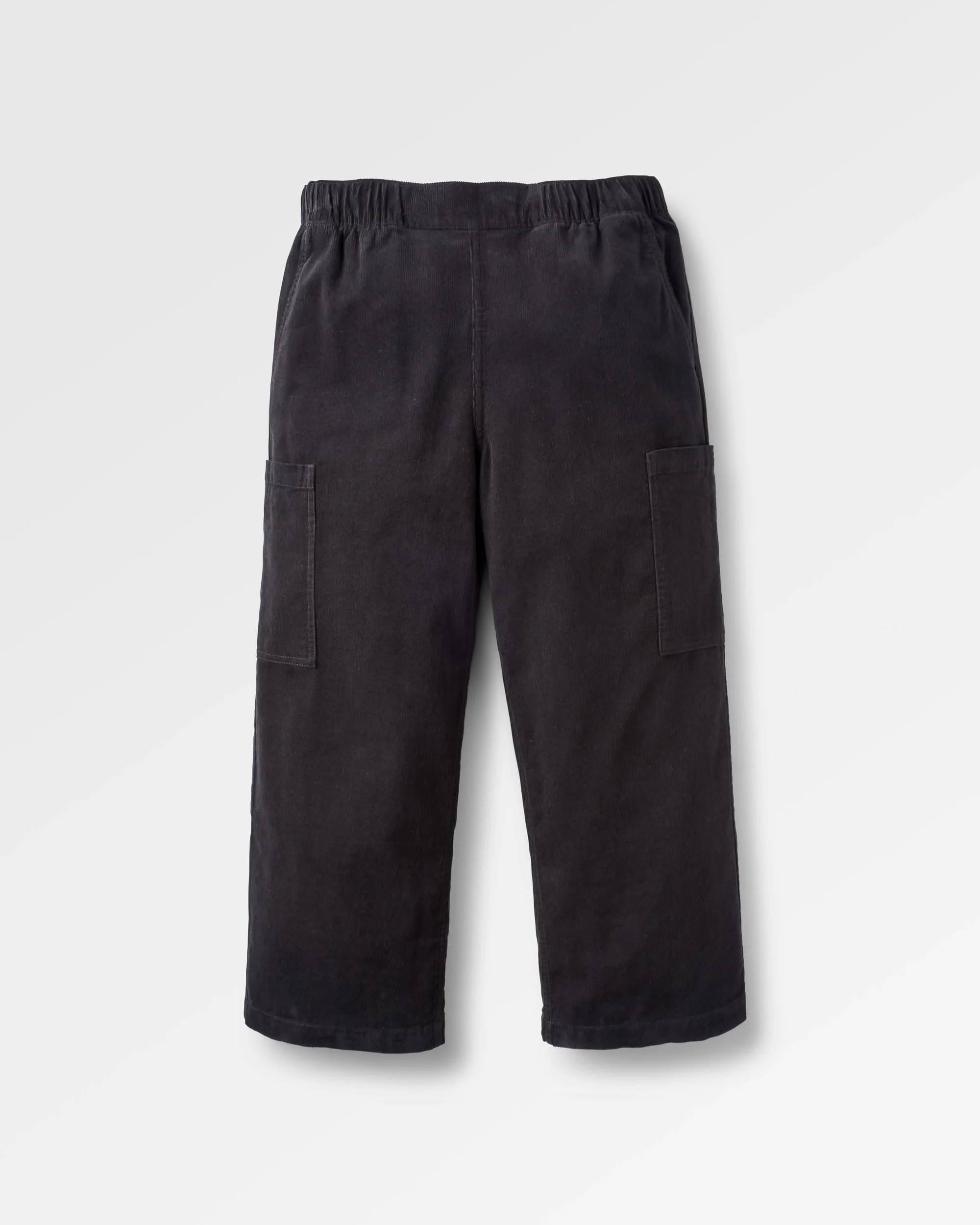 Someday Organic Cotton Corduroy Cropped Trouser - Black