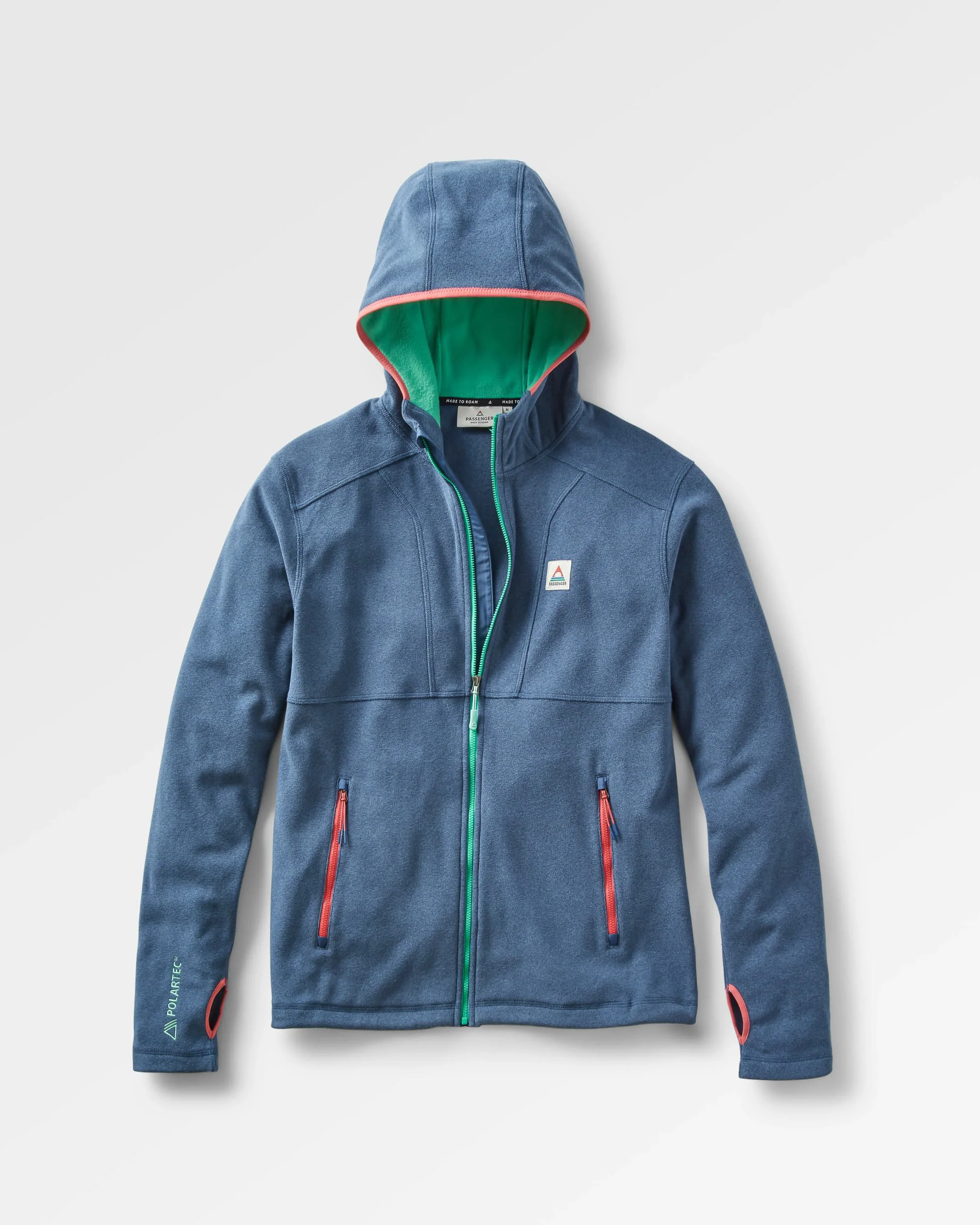 Men's Pinegrove Recycled Polartec Fleece Hoodie - Dark Denim Marl