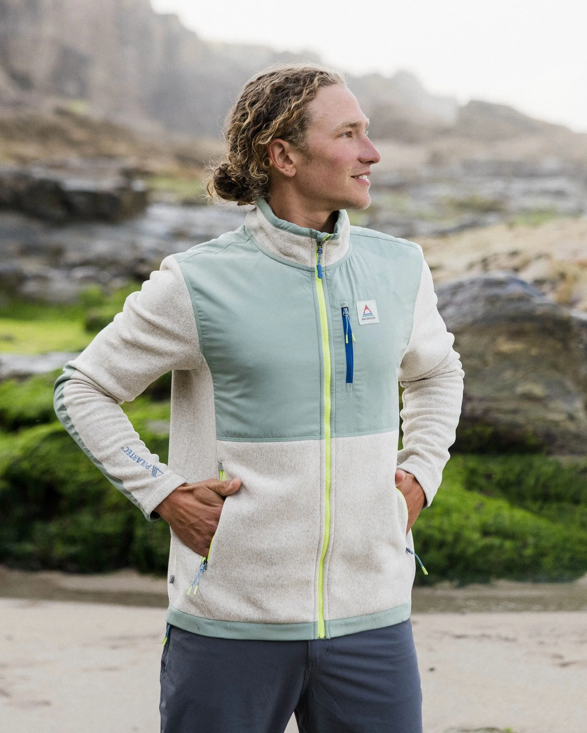 Men's Backroads Polartec Fleece - Birch Marl