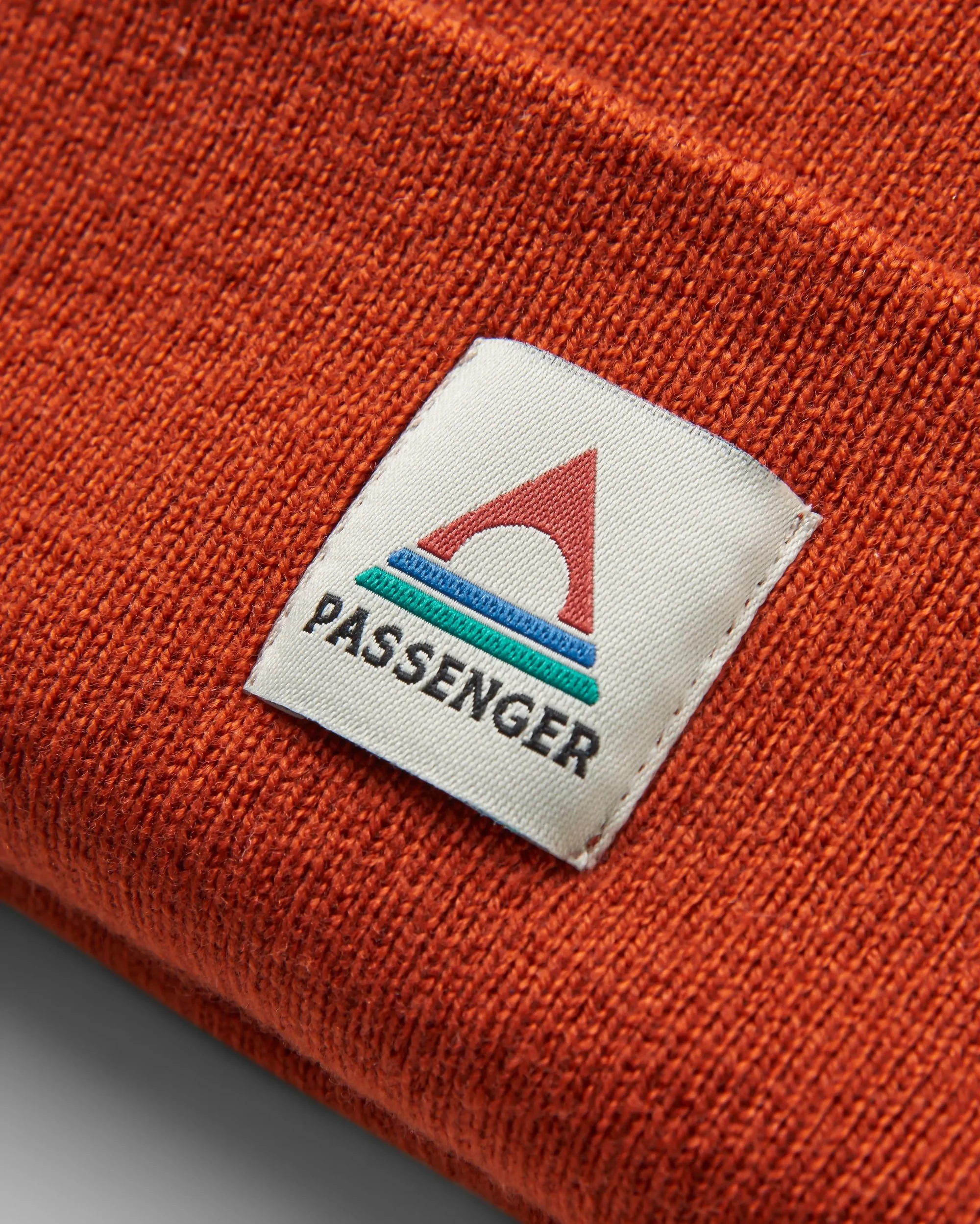 Core Recycled High-Top Beanie - Rust
