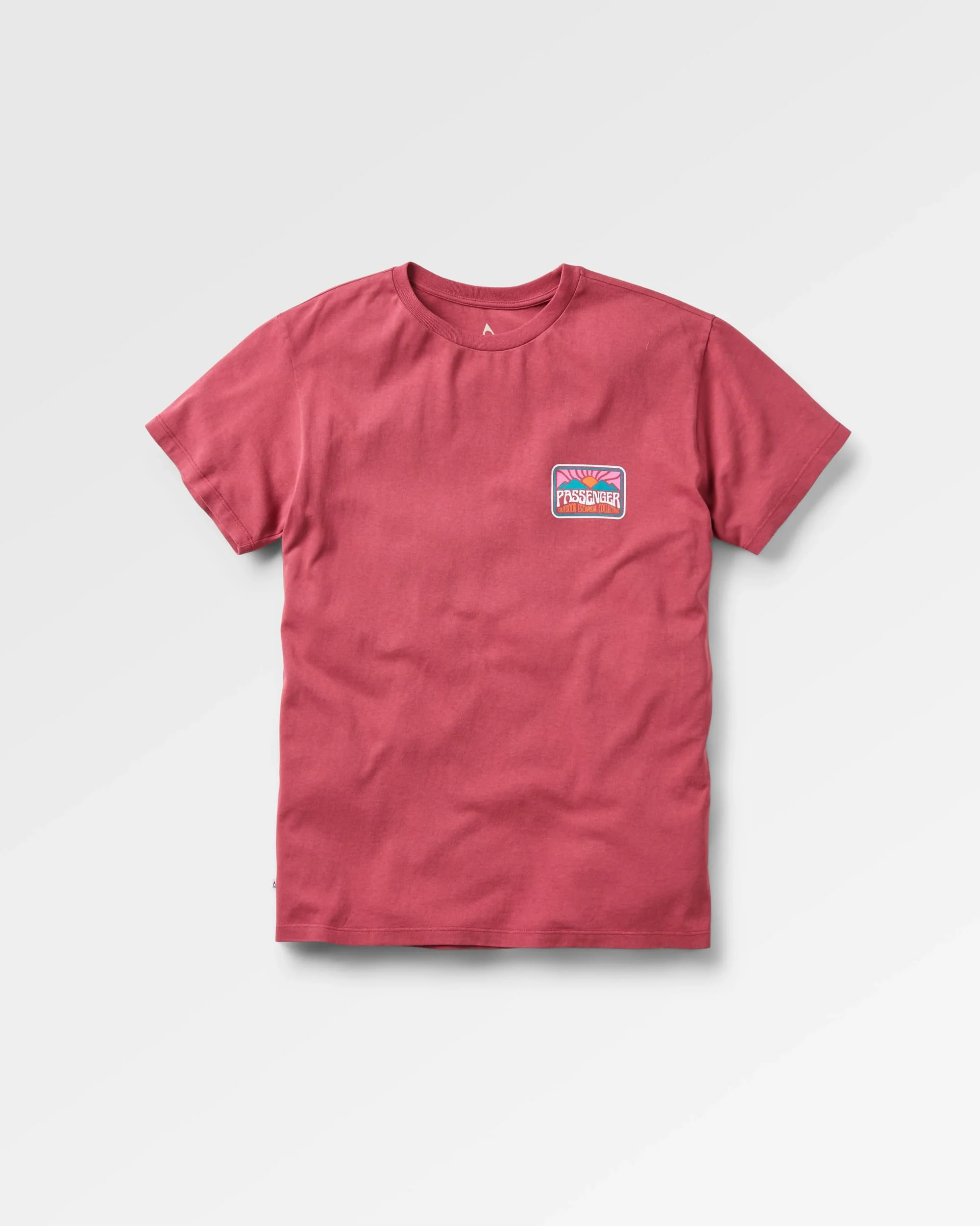 Golden Hour Recycled Cotton T-Shirt - Earth Red