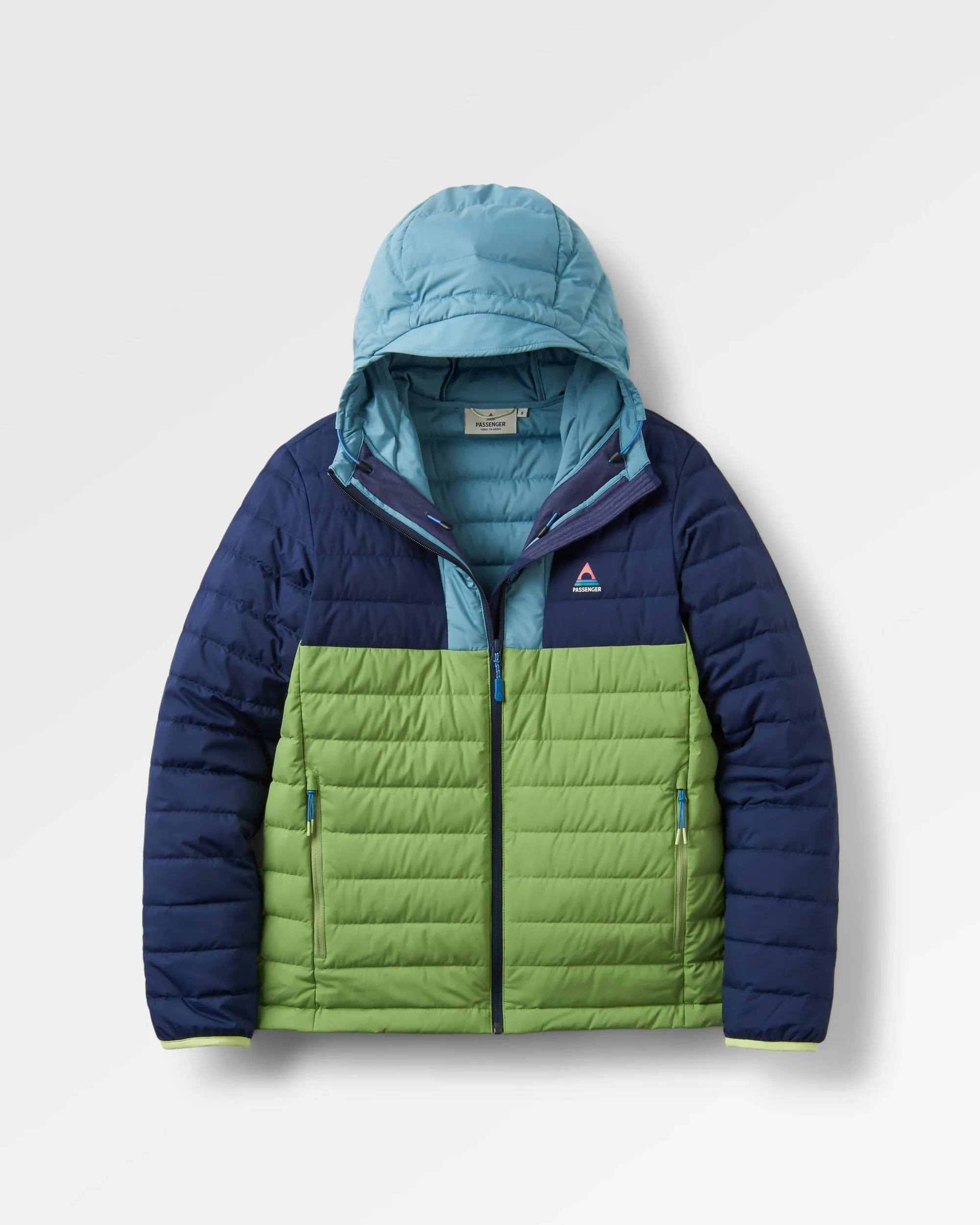 Northstar Down Recycled Jacket - Rich Navy/Pear Green/Arctic