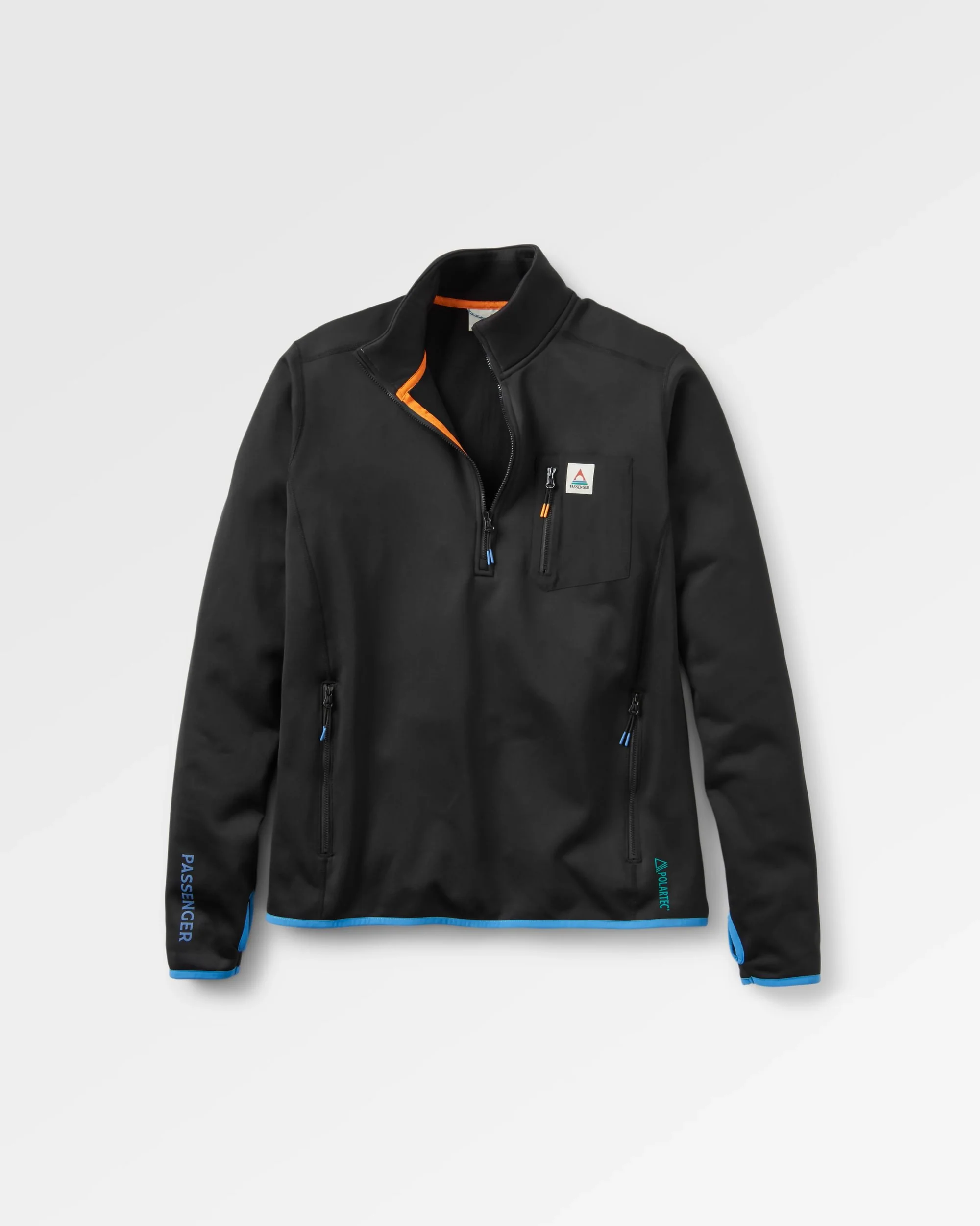 Men's Solitude Recycled Polartec Fleece Pullover - Black