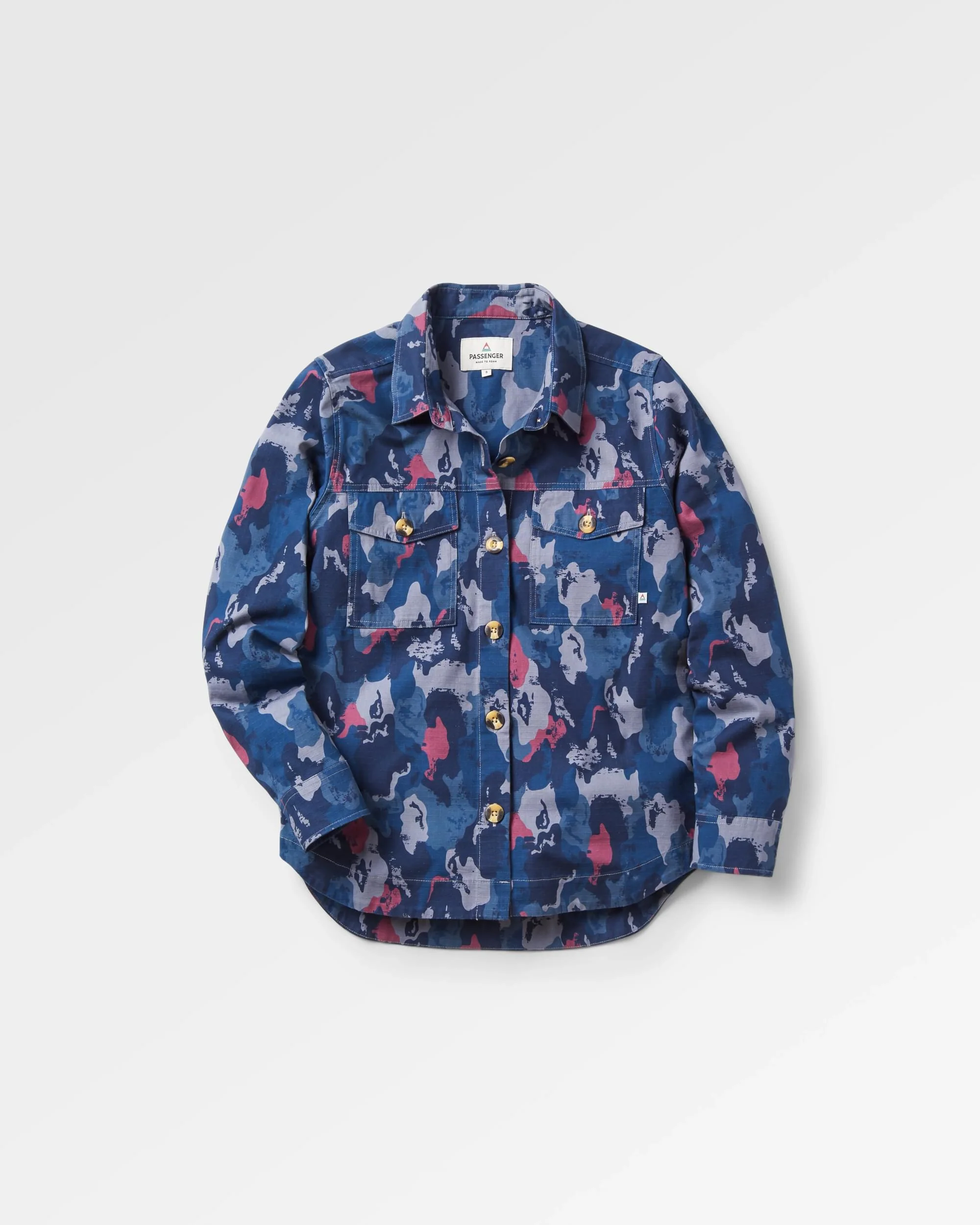 Coral Organic Cotton LS Shirt - Sycamore Camo