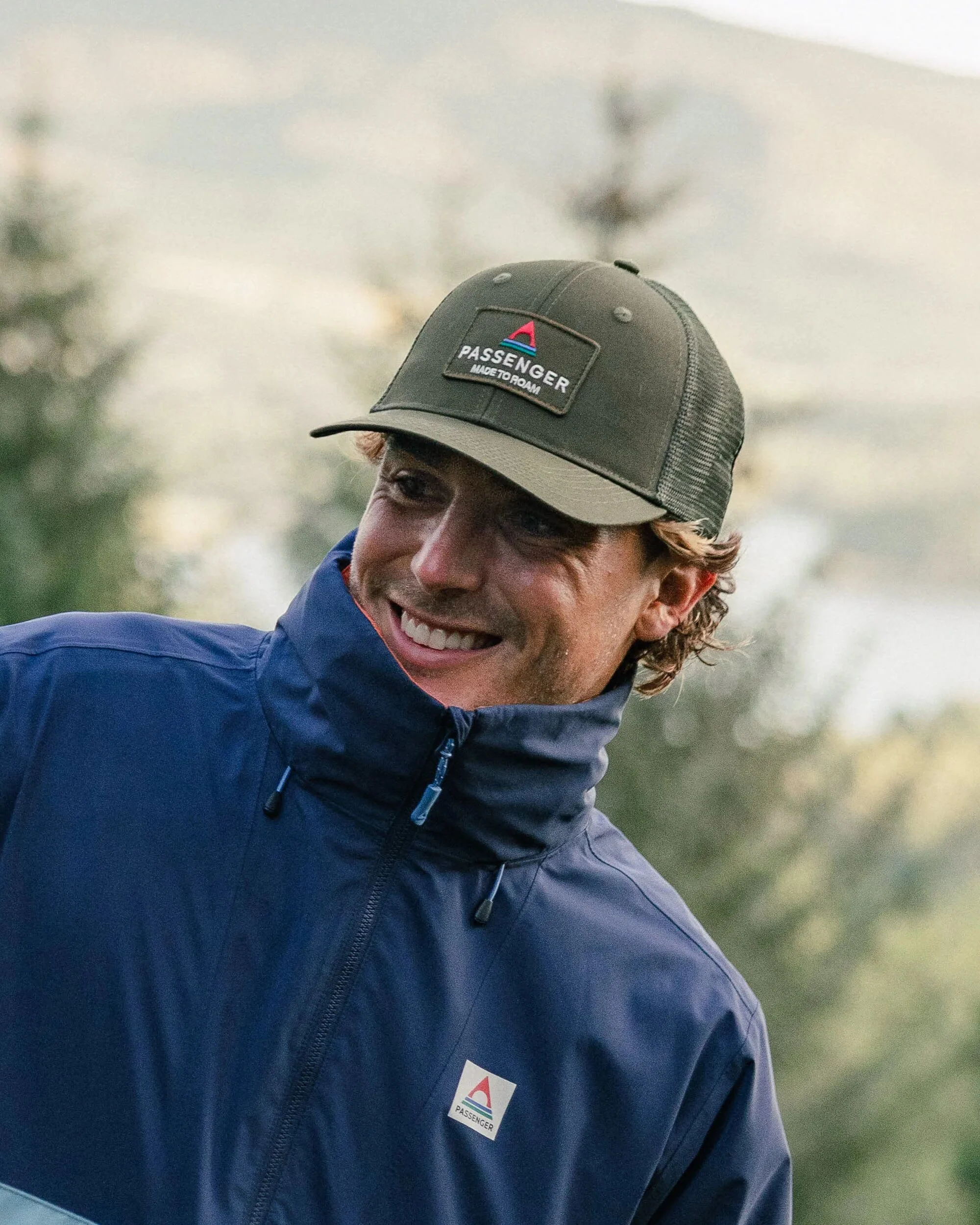 Core Recycled Cotton Trucker Cap - Khaki