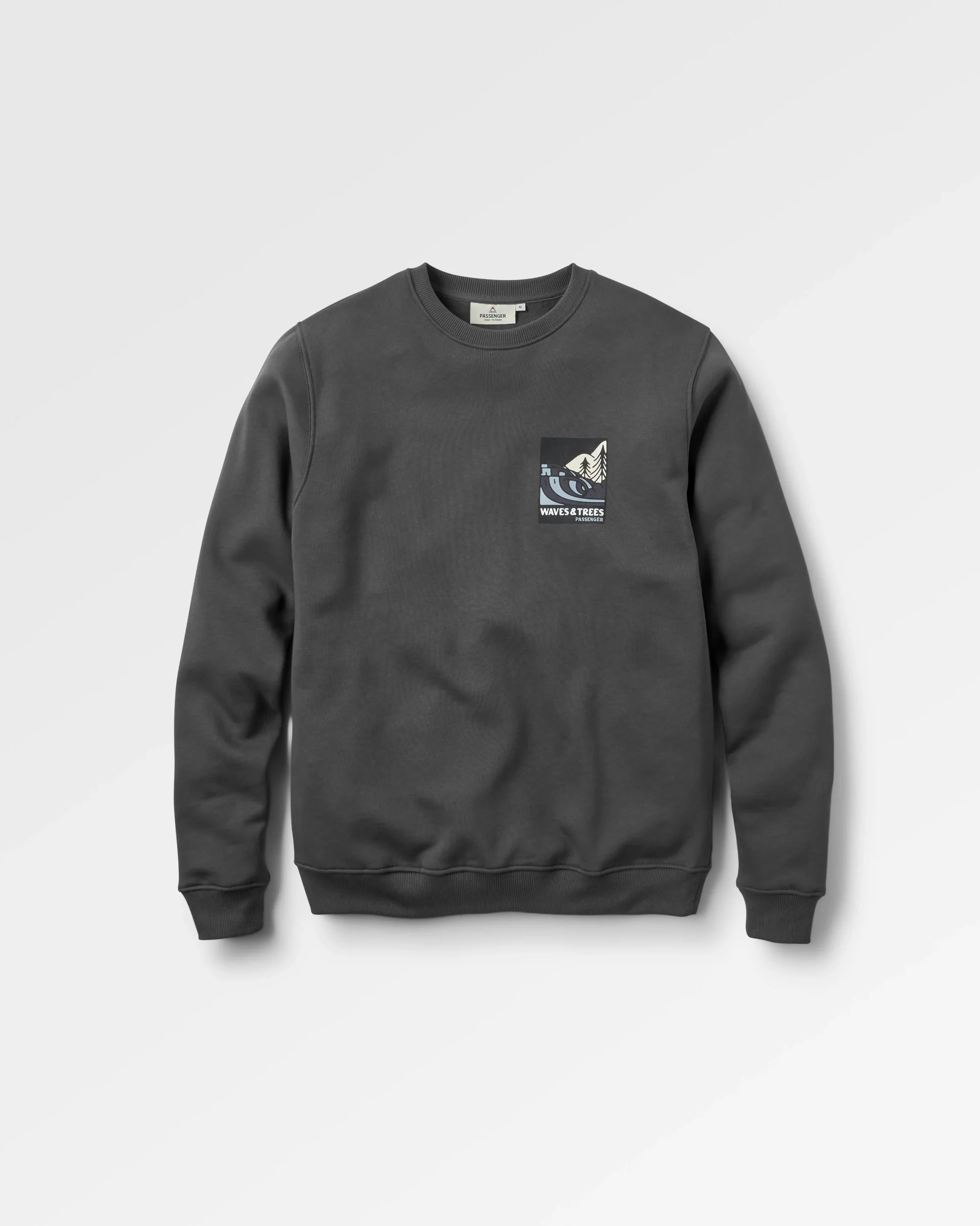 Waves & Trees Organic Cotton Sweatshirt - Charcoal