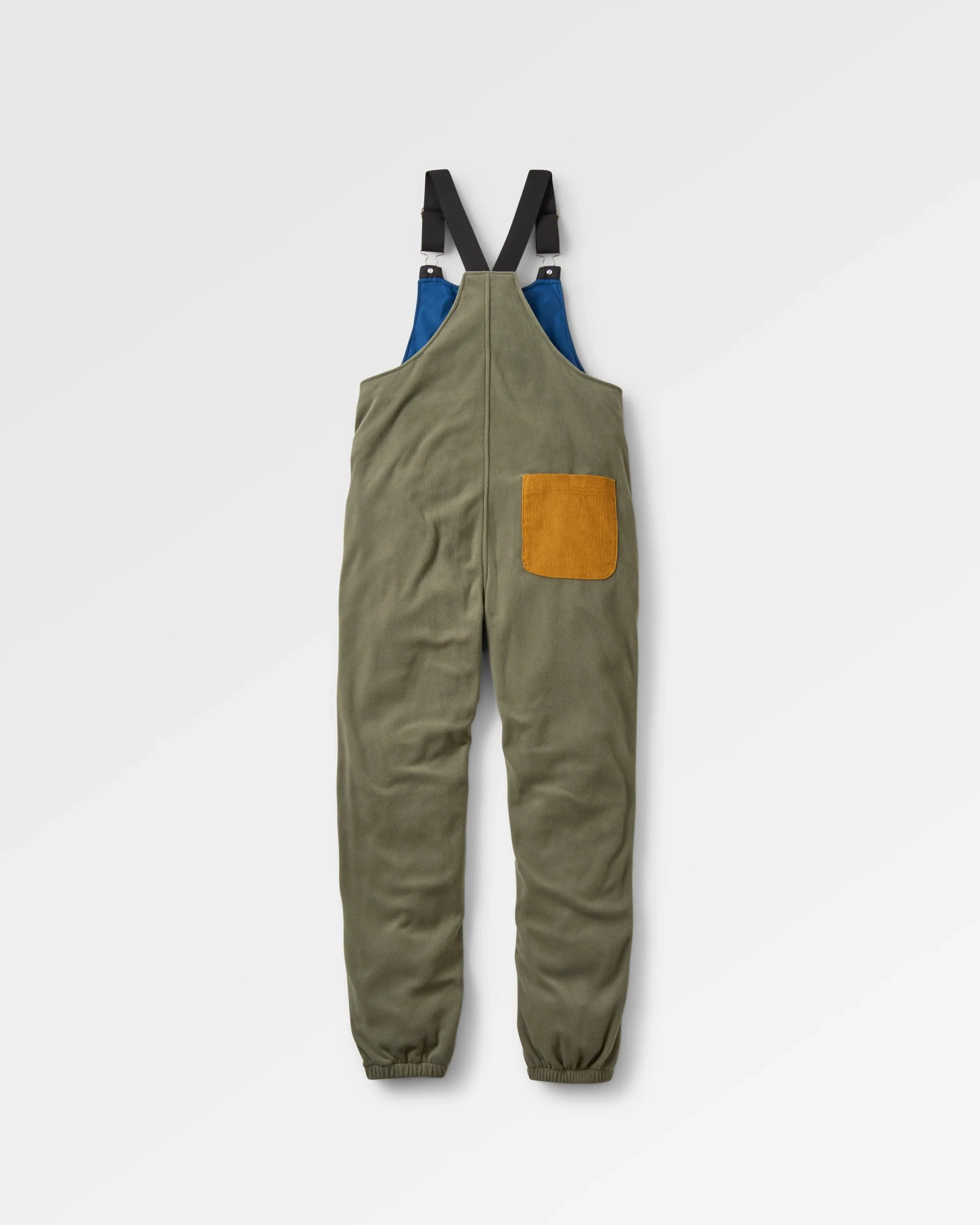 Ace Recycled Polar Fleece Dungarees - Dusty Olive
