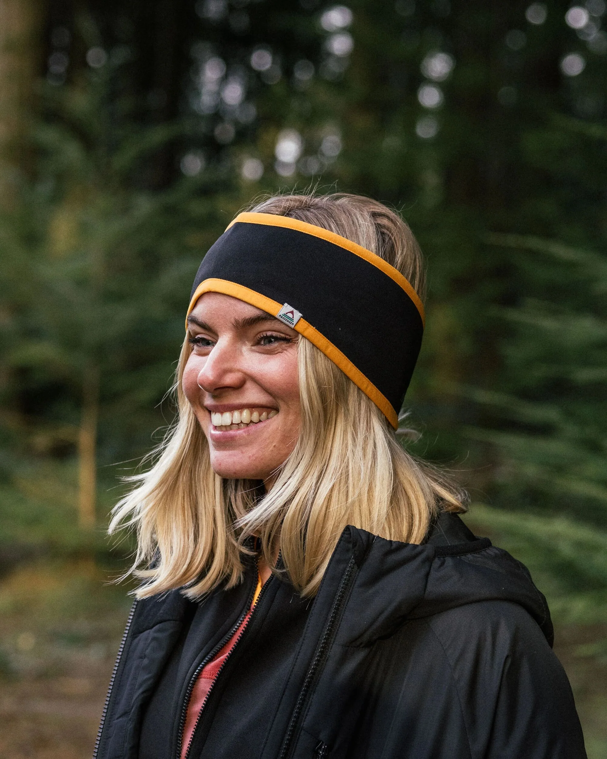 Wintergreen Recycled Polartec Thermal Headband - Black