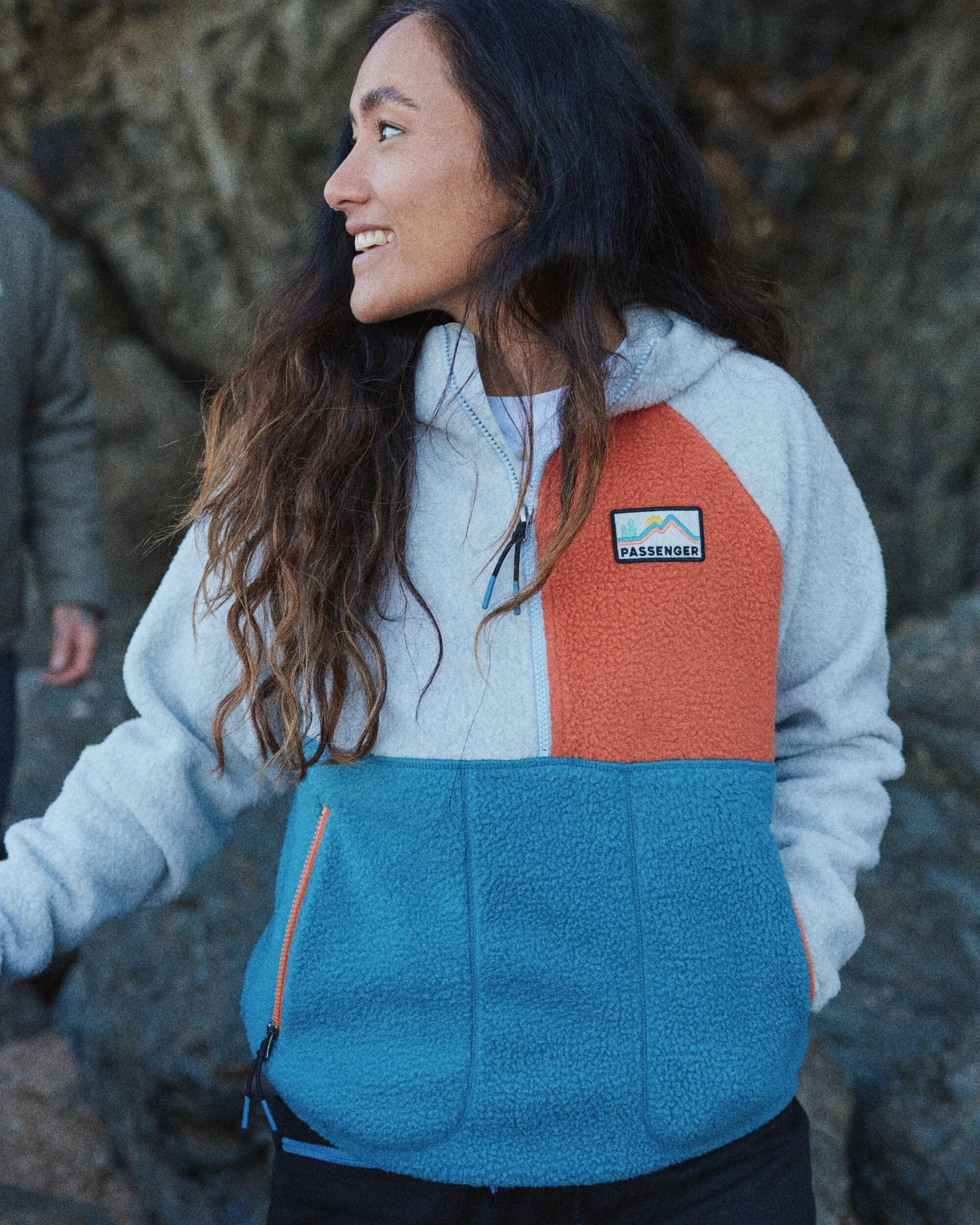 Maine 2.0 1/2 Zip Recycled Sherpa Fleece - Blue Steel